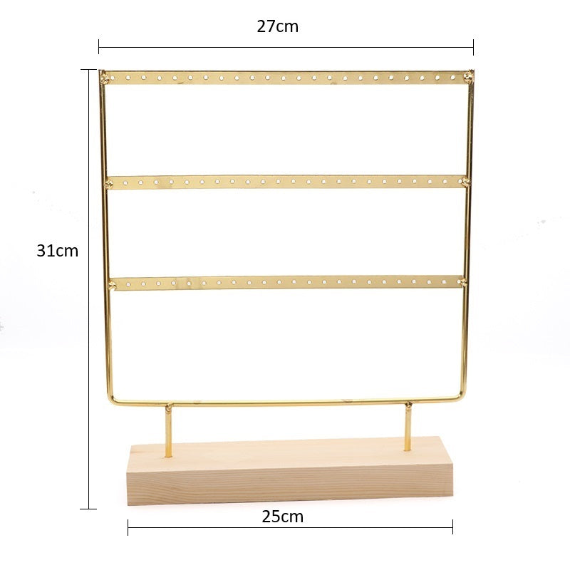 Expositor de Brincos em Madeira com Ferro (3 andares)