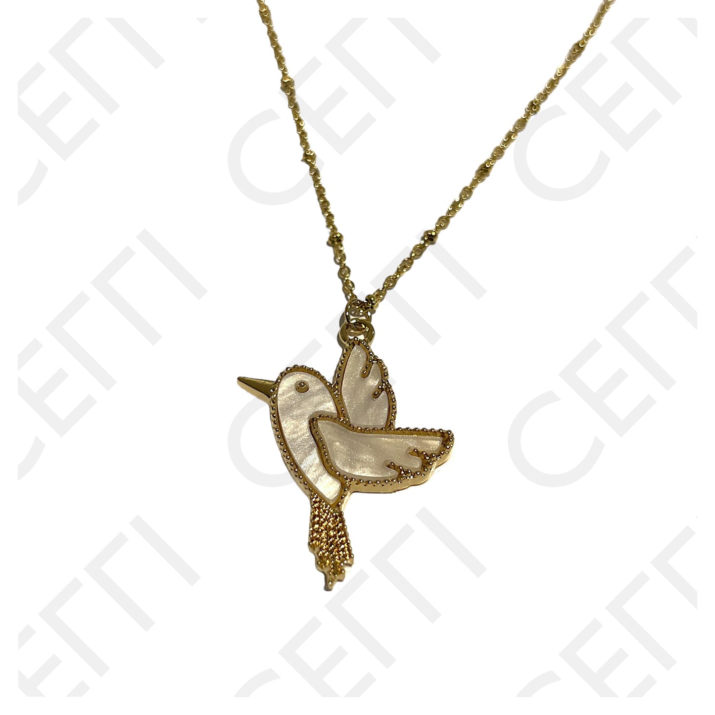 Steel Necklace - Bird