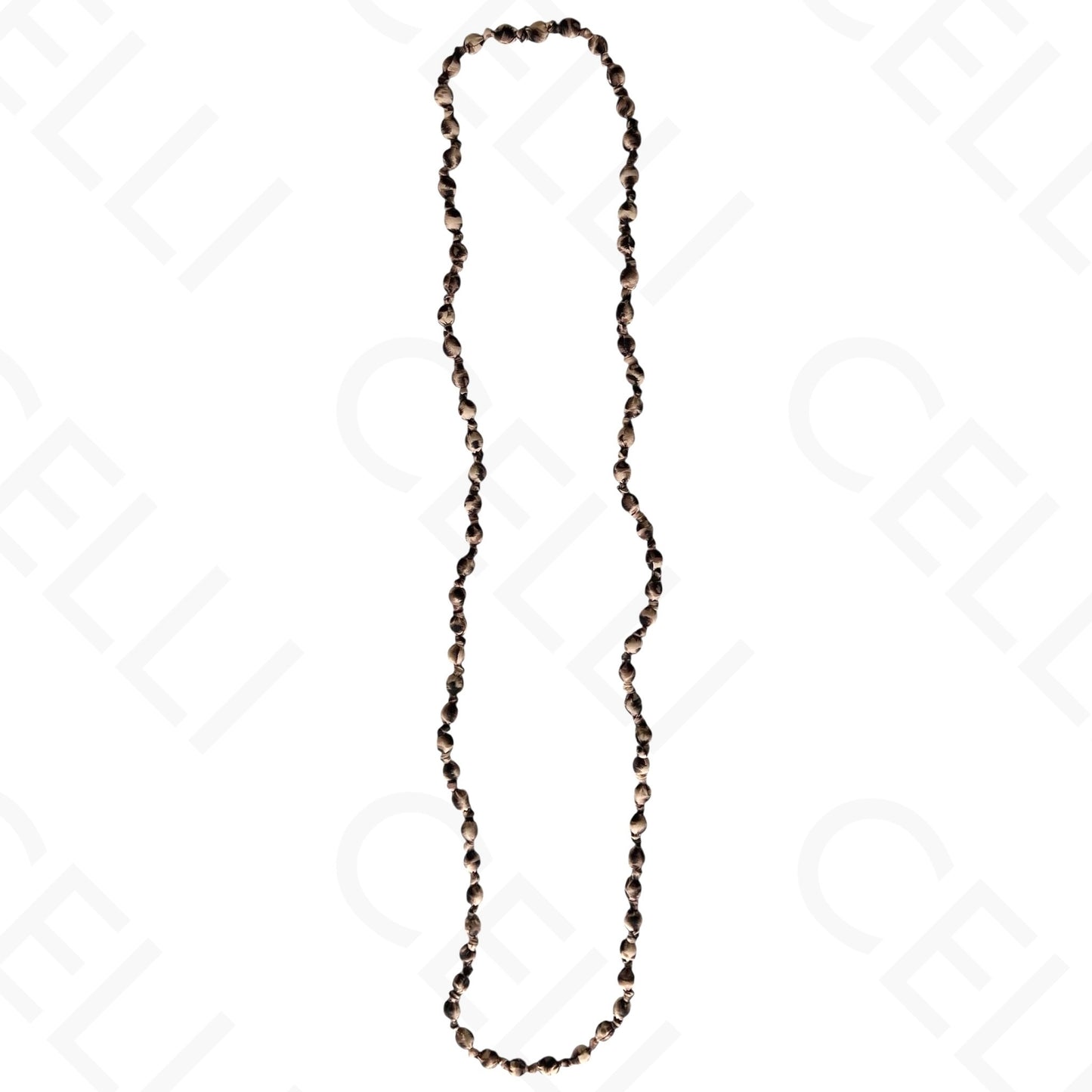 Colar de moda - bolas em tecido tigresa