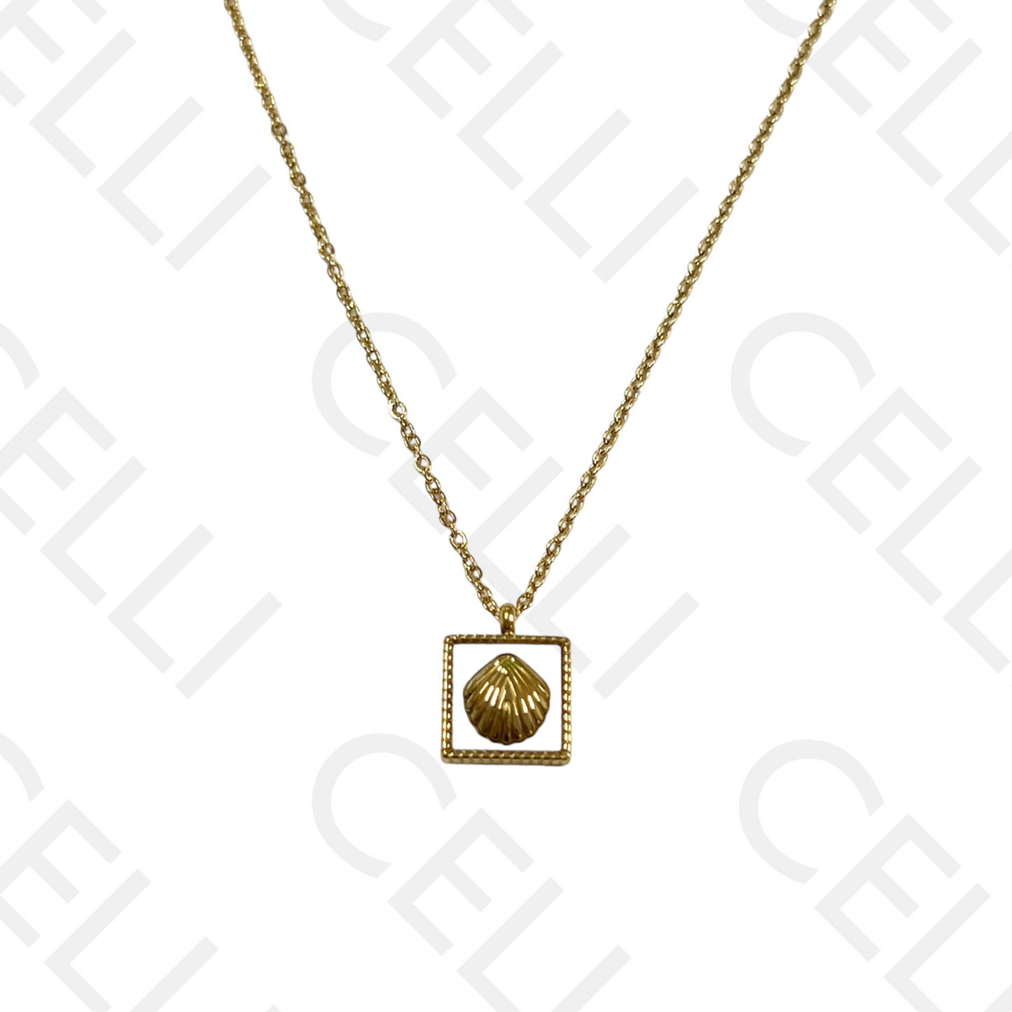 不锈钢项链 - 贝壳