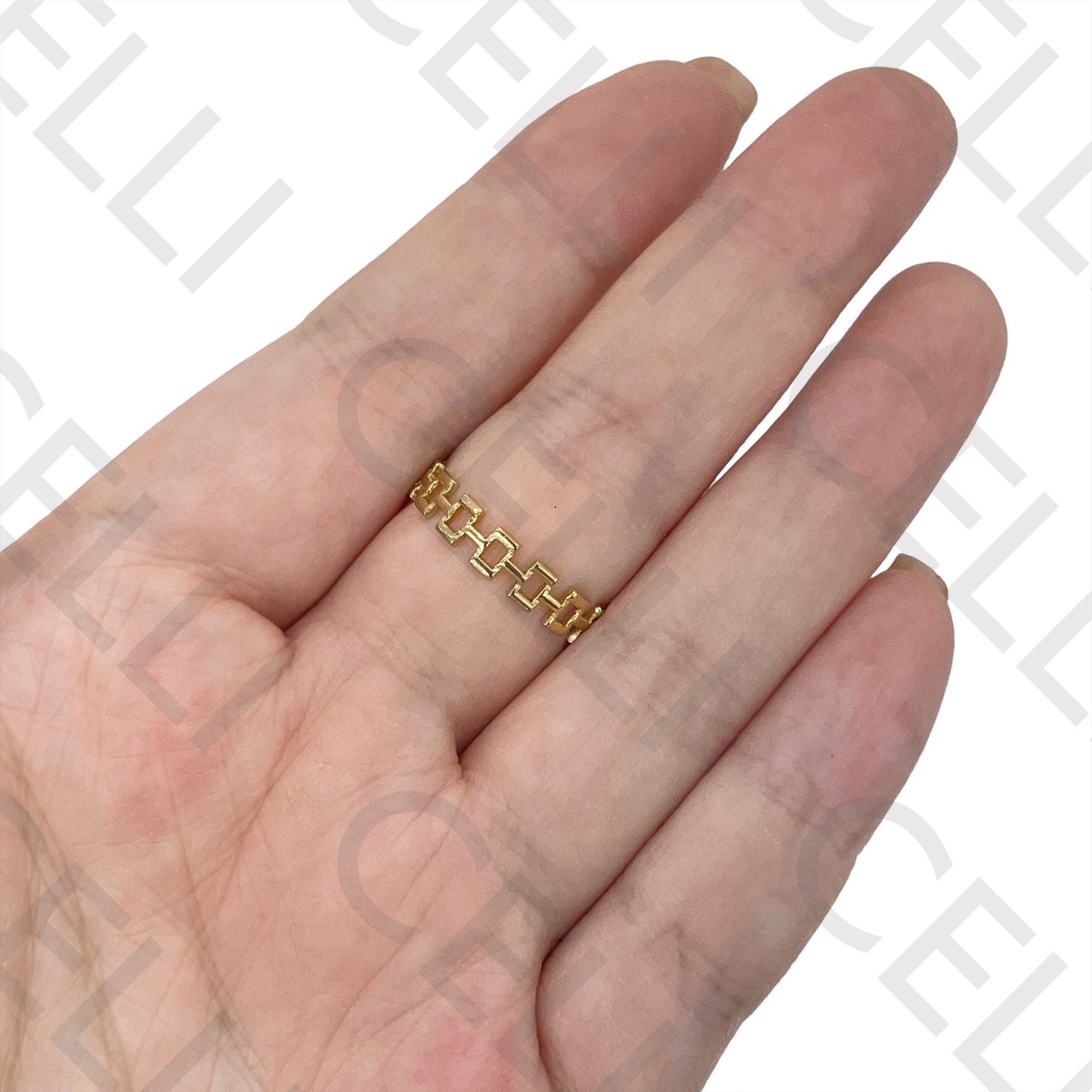 Steel Ring - Squares