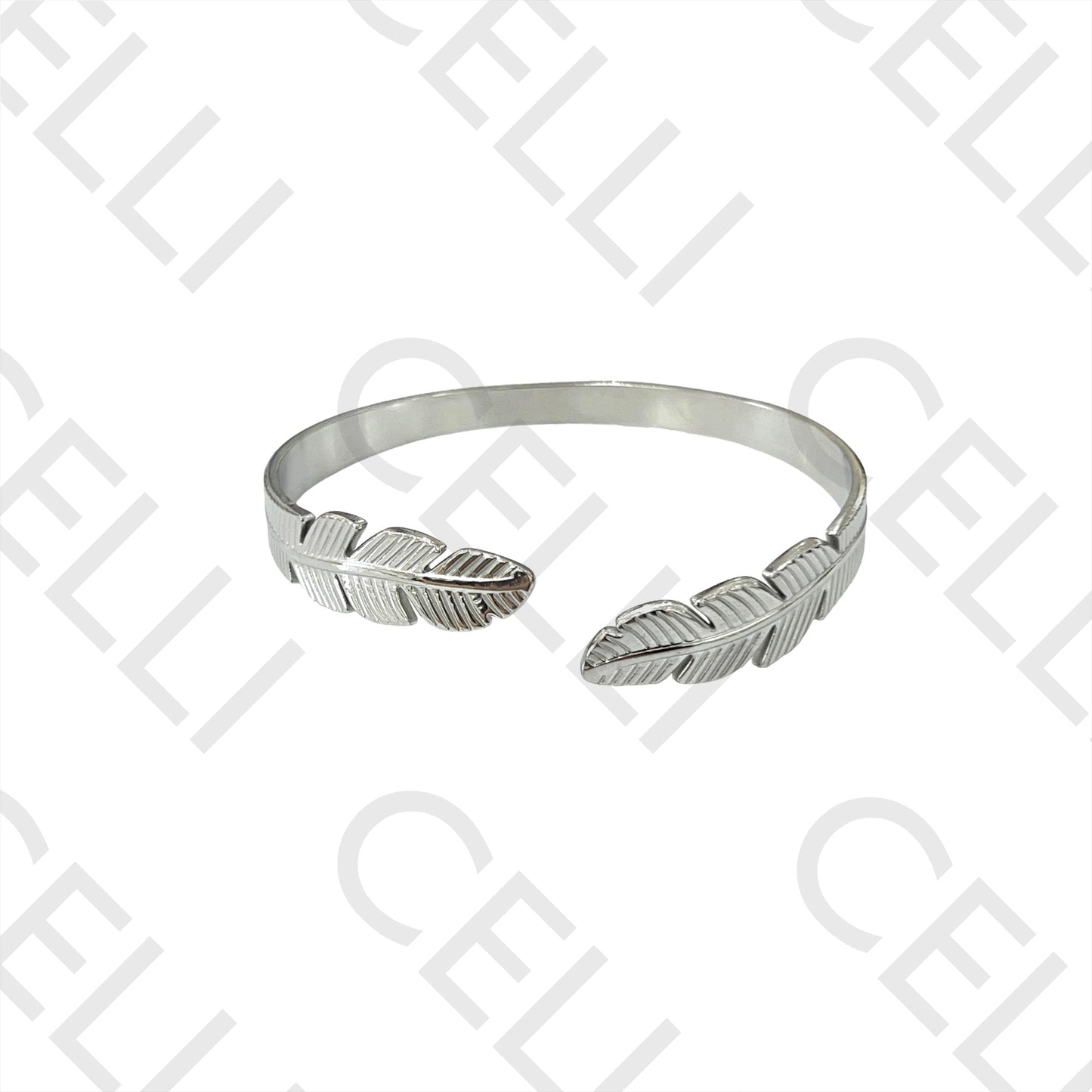 Bracelete de Aço - penas