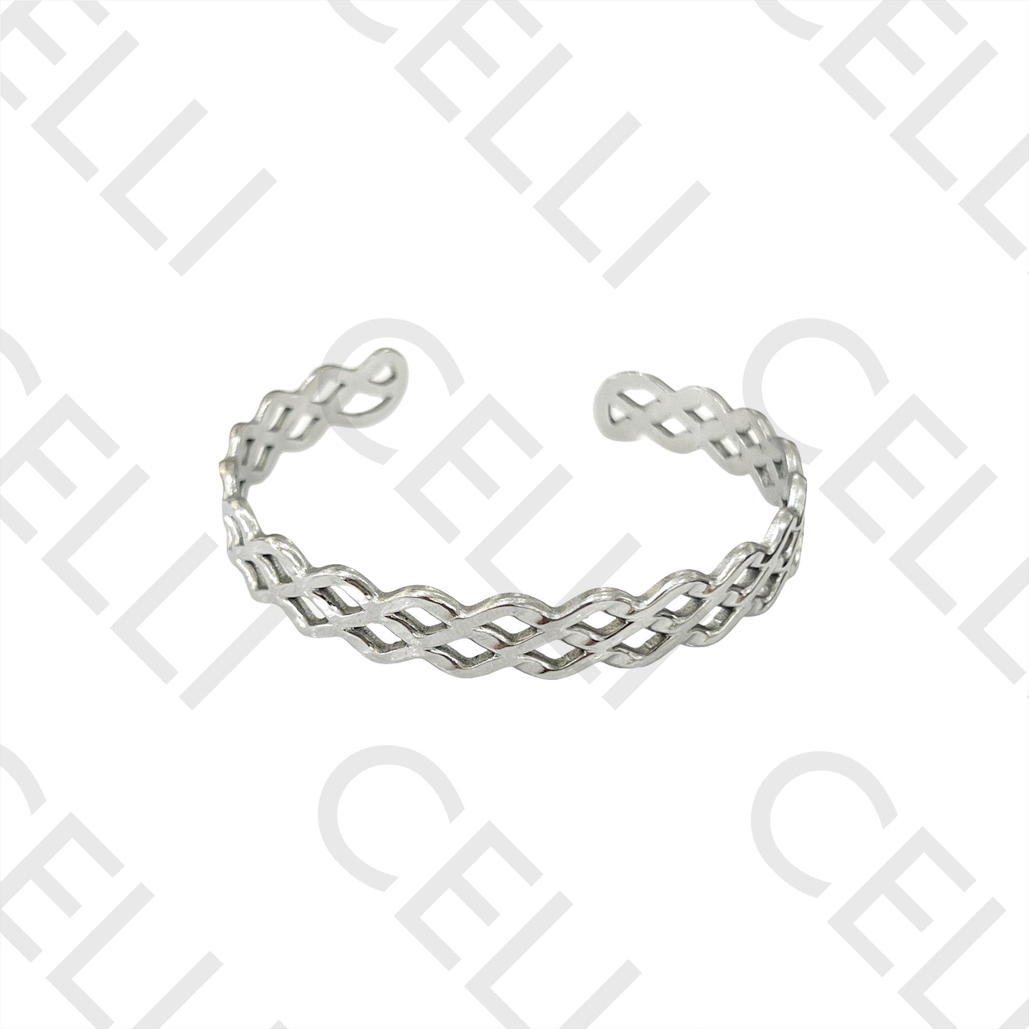 Bracelete de Aço - trançado