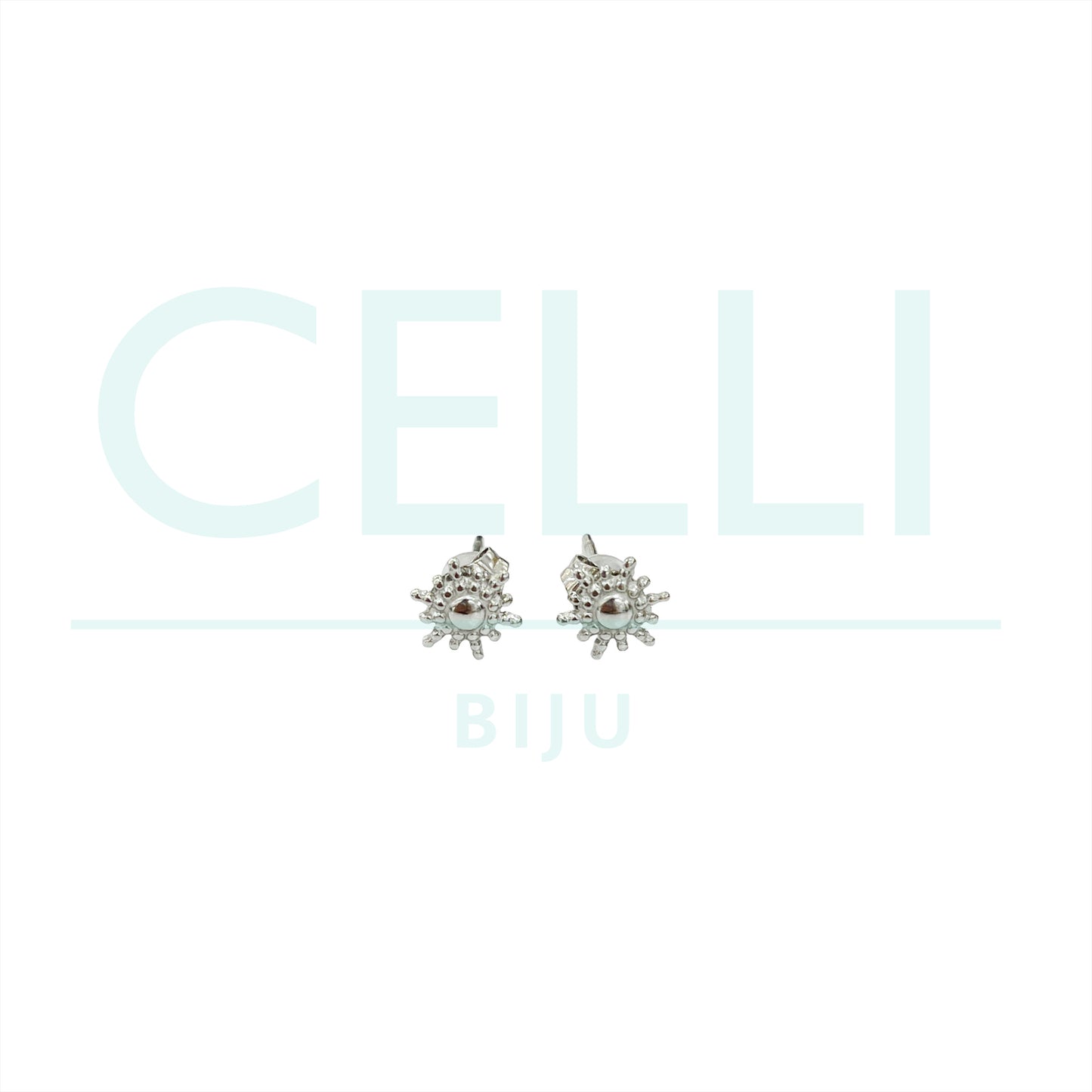 Brinco de Aço com medalhinha mini - sol