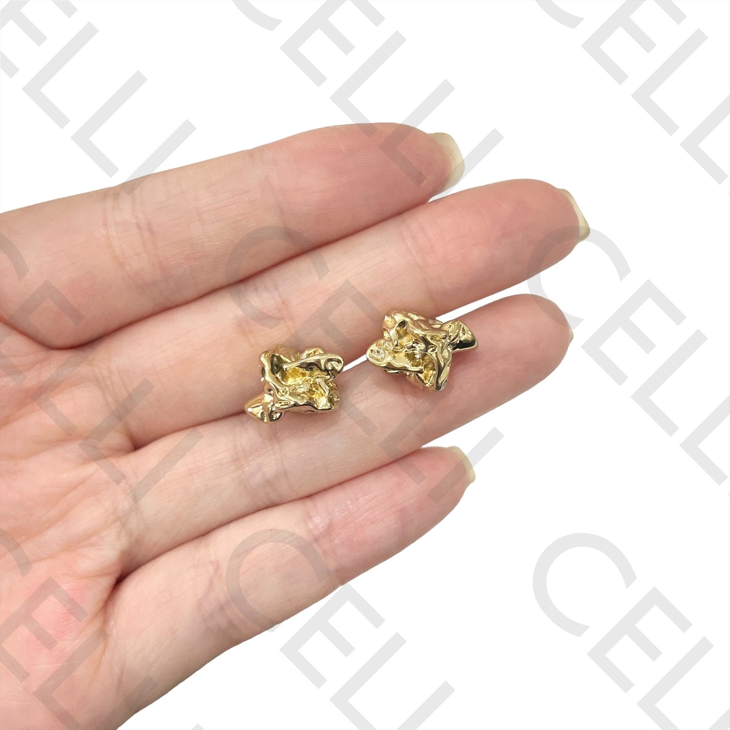 Steel Earring - meteorite