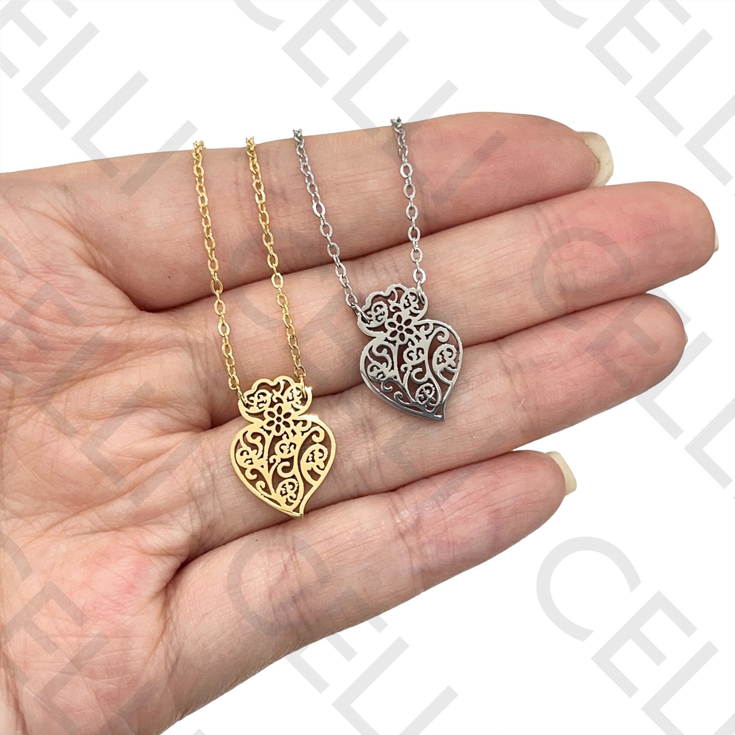 钢制项链 - 维亚纳之心