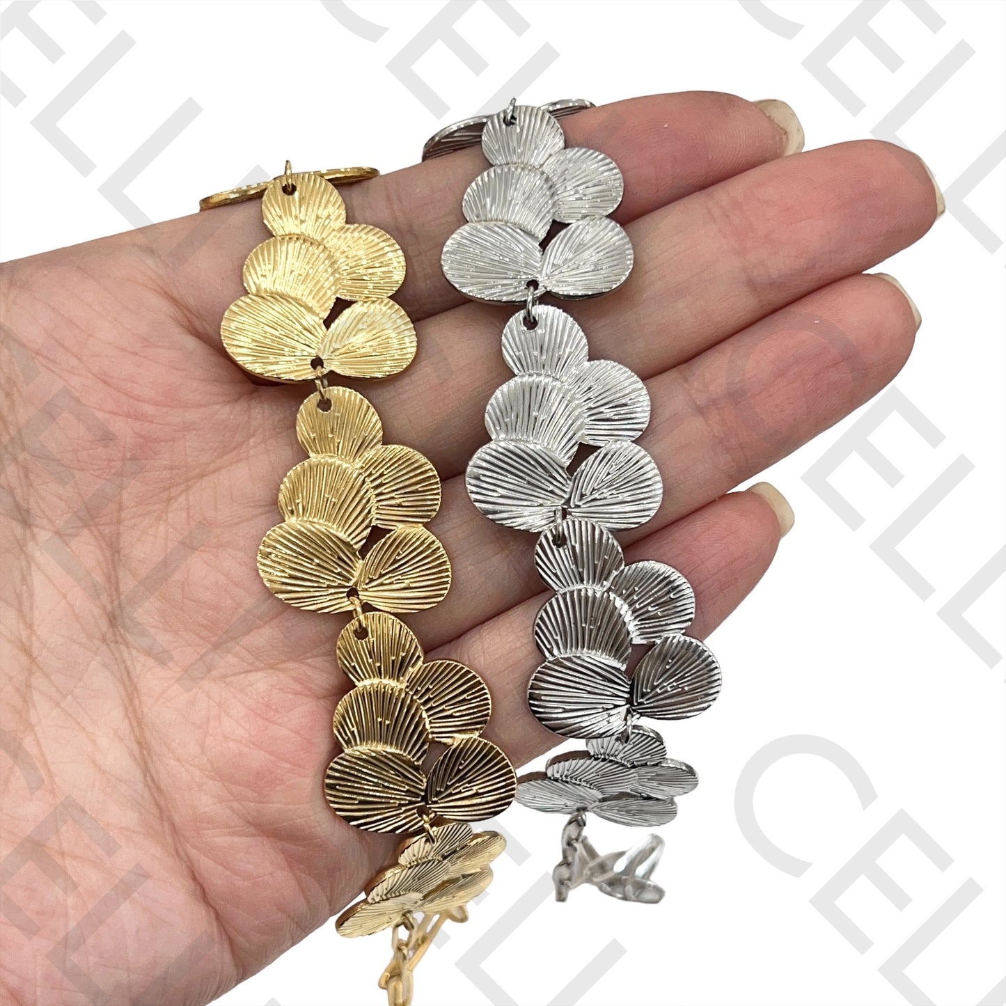 不锈钢项链 - 叶子