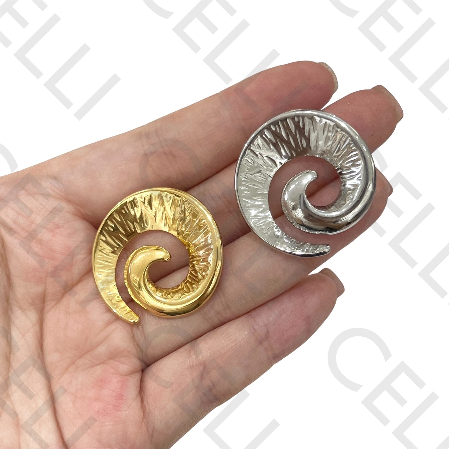 Pendiente de acero - caracol