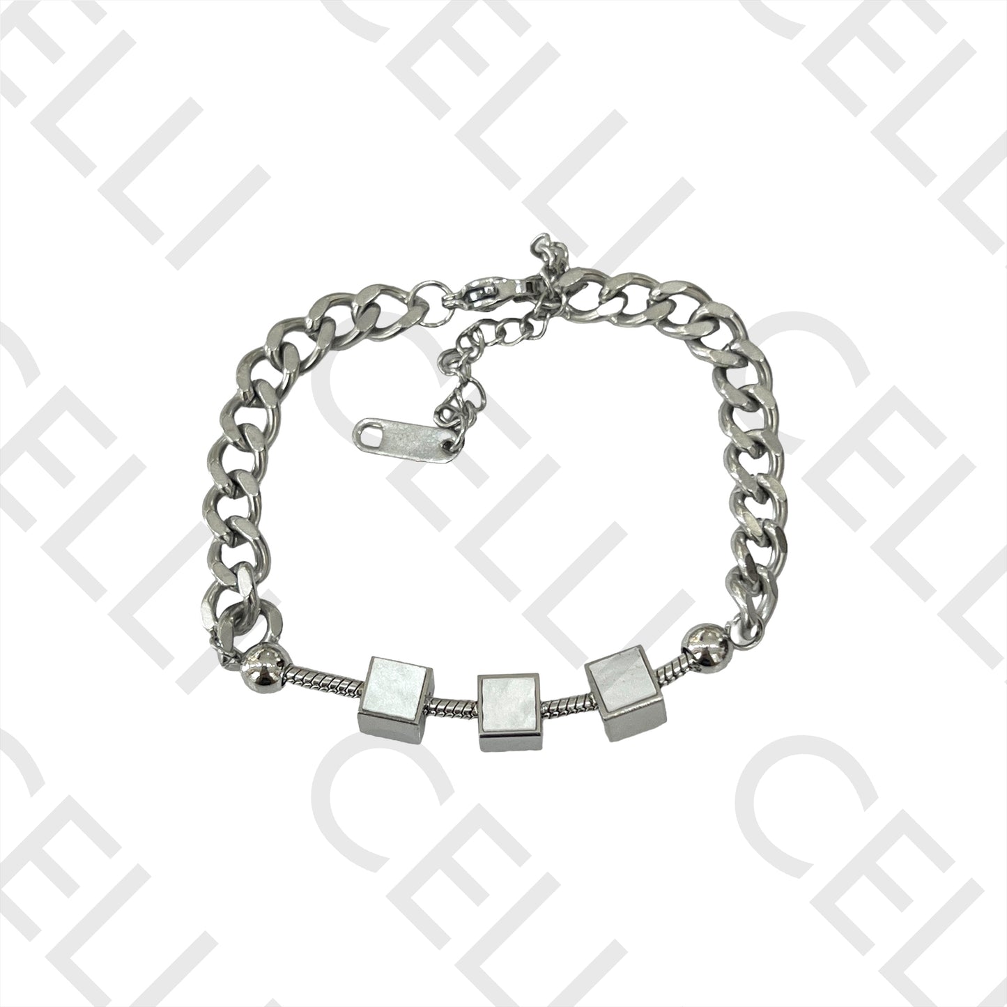 不锈钢手链 - 方块