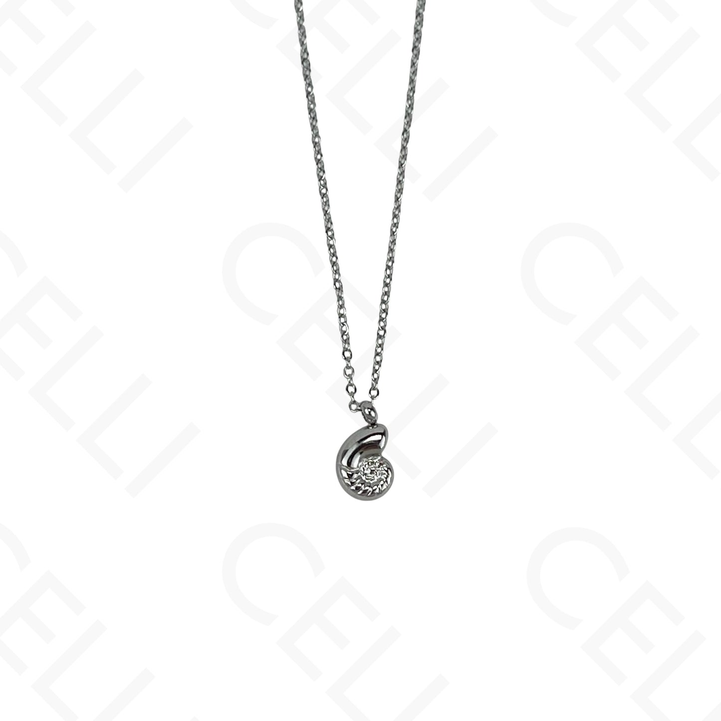 Steel necklace - 7 saint medals