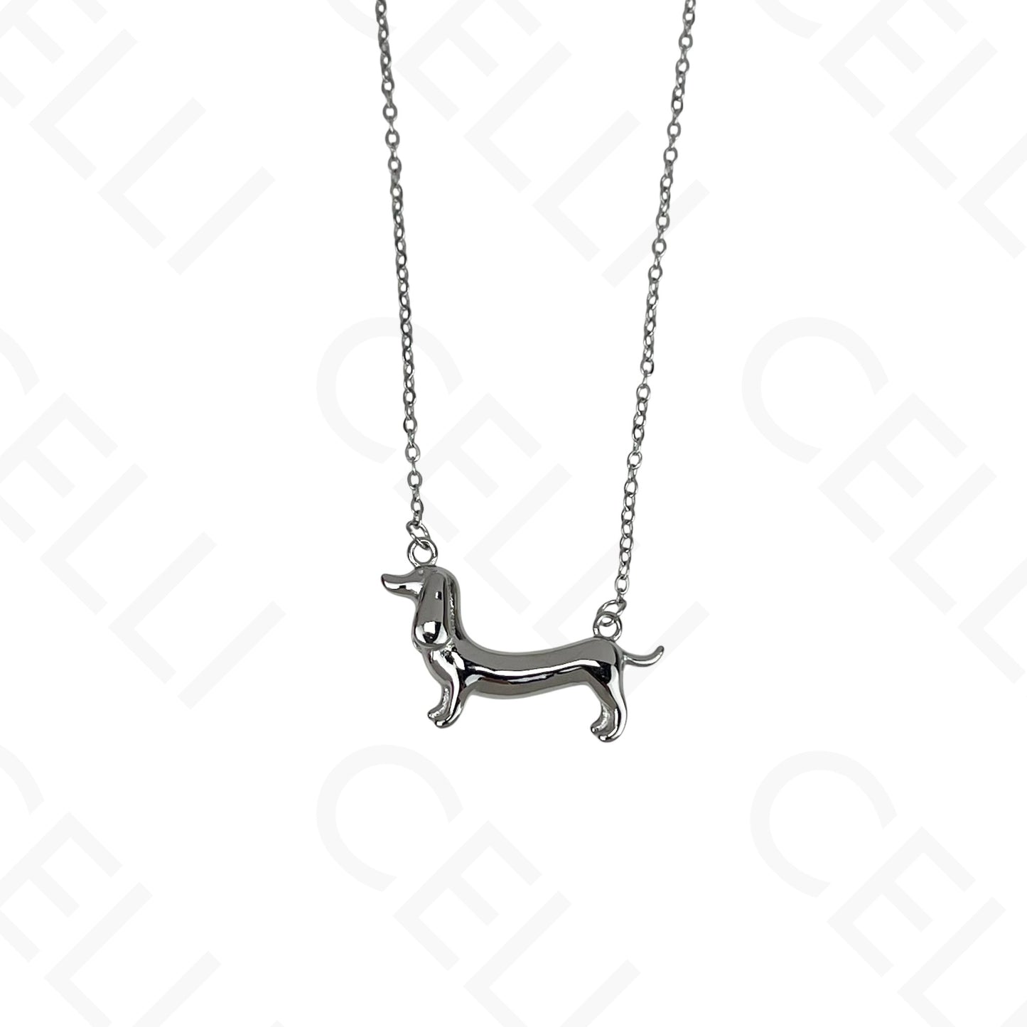 Dachshund stainless steel dog necklace