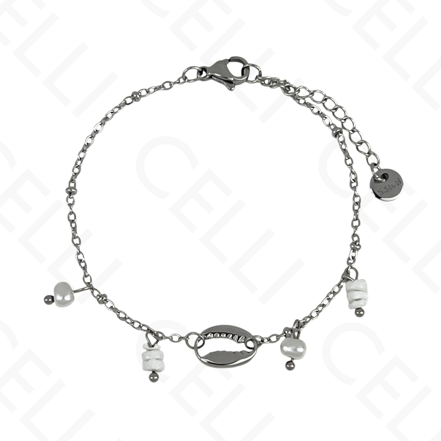 Pulseira de aço - búzio