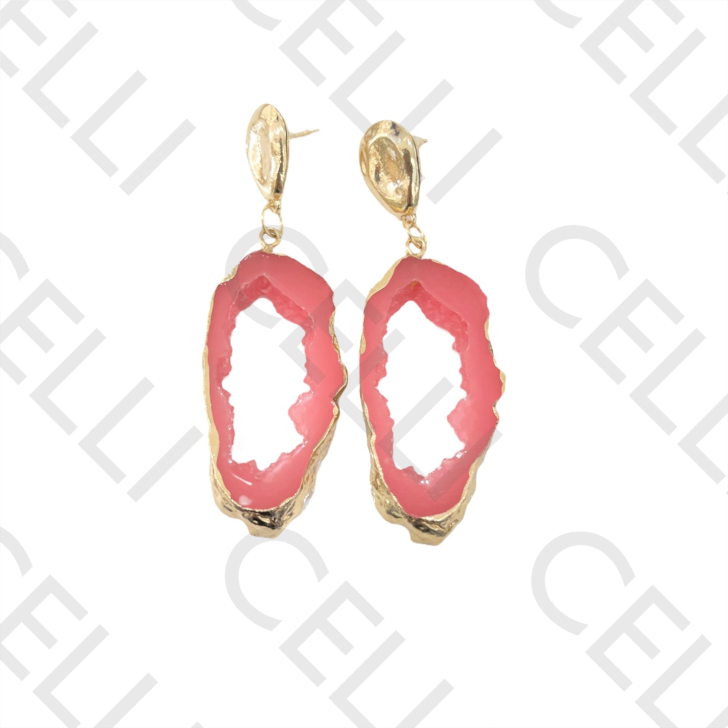 Brinco de Moda com resina