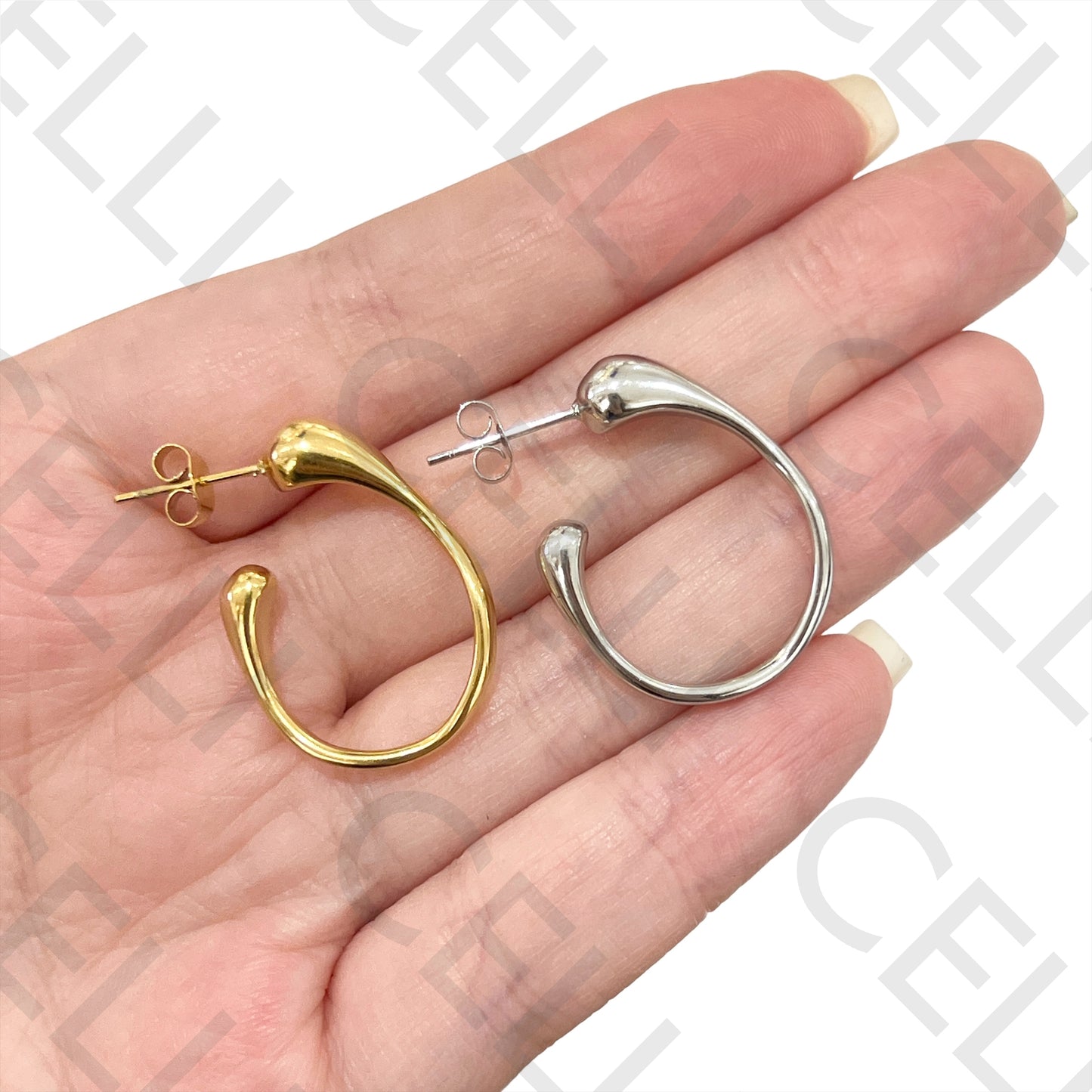 Steel Hoop Earring