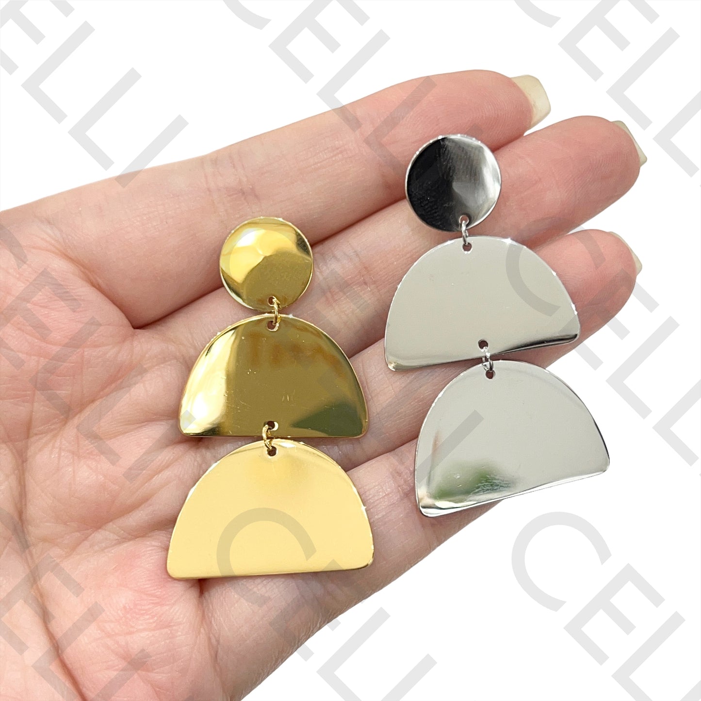 钢耳环 - (镜面款)