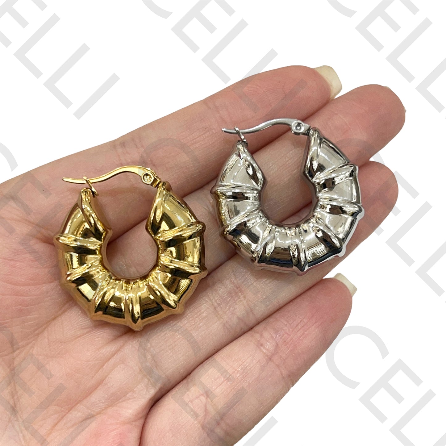 Brinco de Aço - bambu grosso