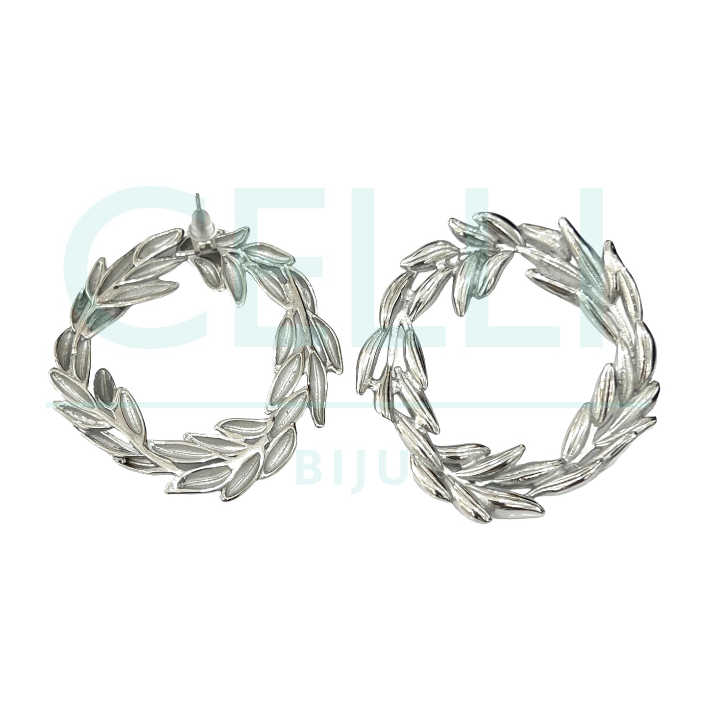 Brinco de Aço - folhas