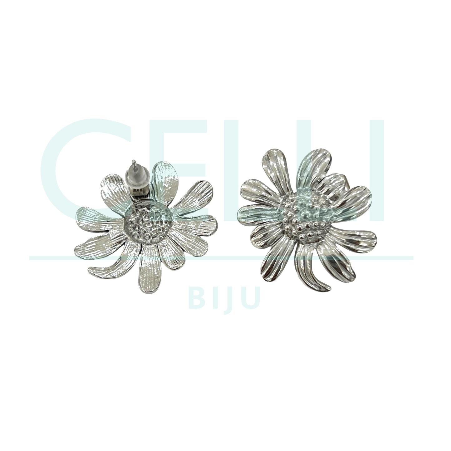 Brinco de Aço - flor