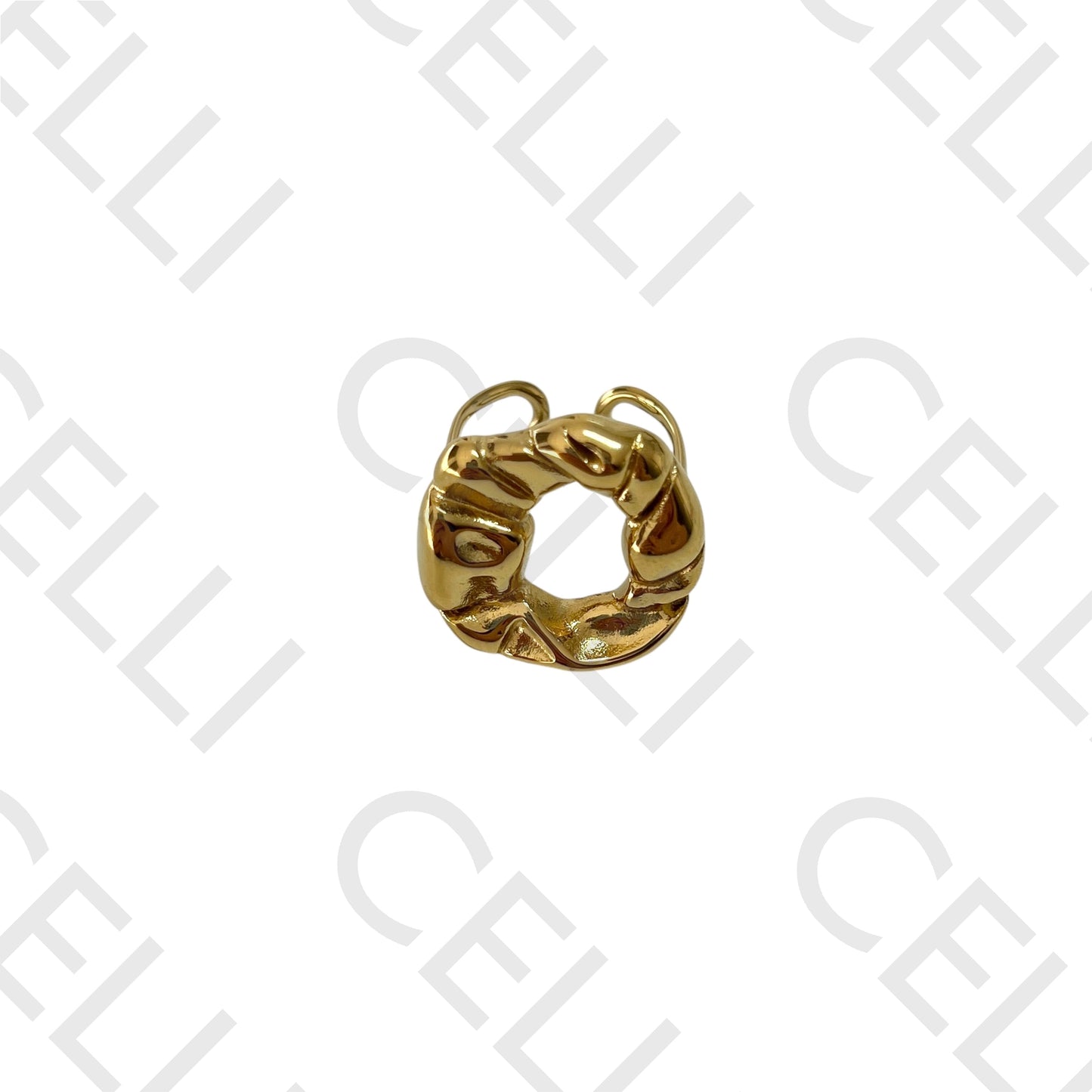 Anillo de Acero - Círculo abollado