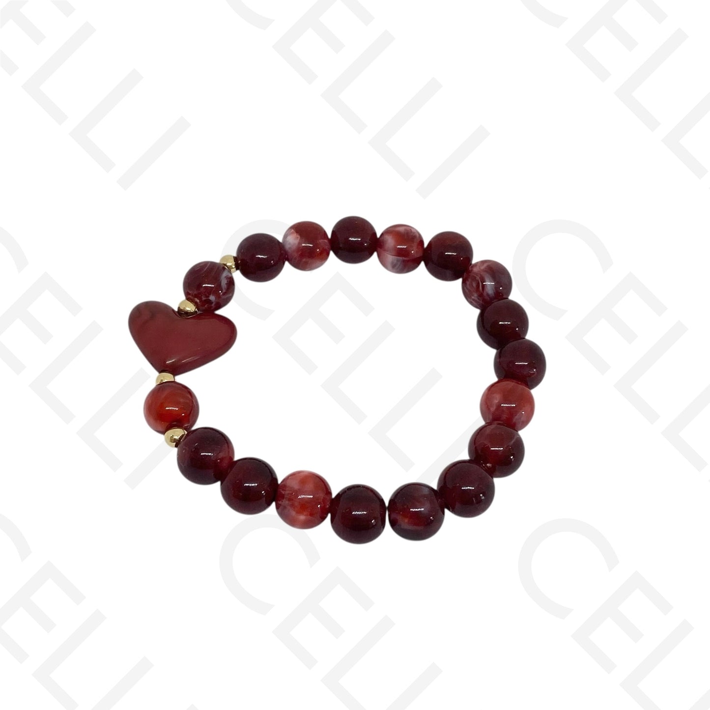 Pulseira de Moda Elástica- Resina (conjunto de 2)