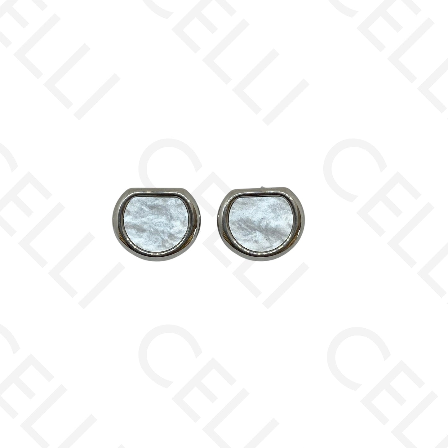 Brinco de aço - madrepérola