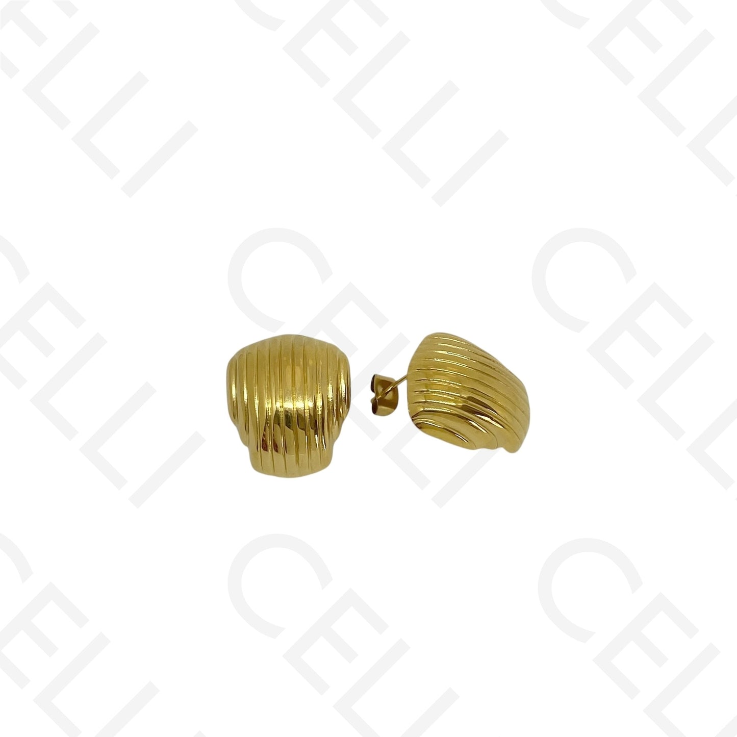 Brinco de aço - trabalhado