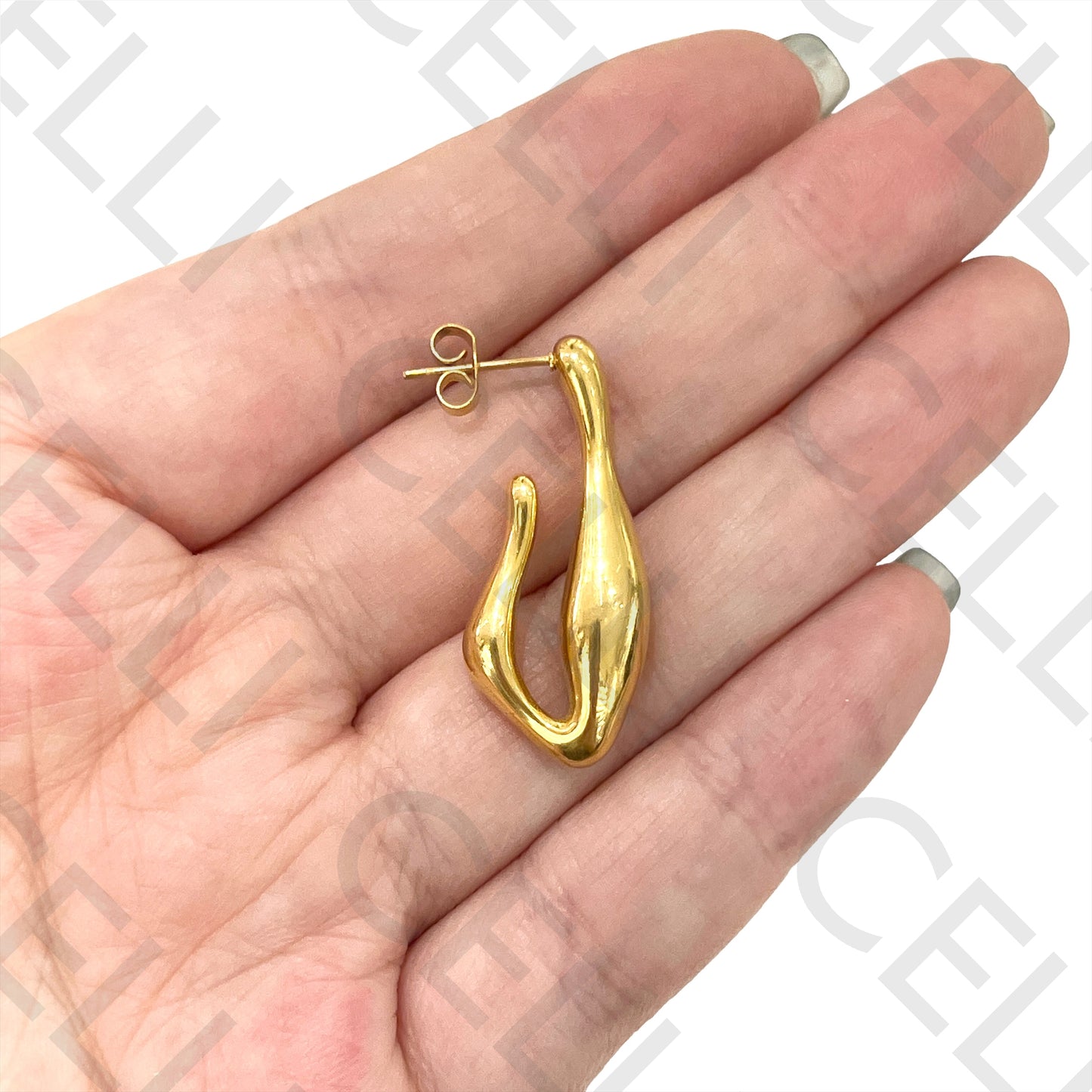 Steel Earring - detailed