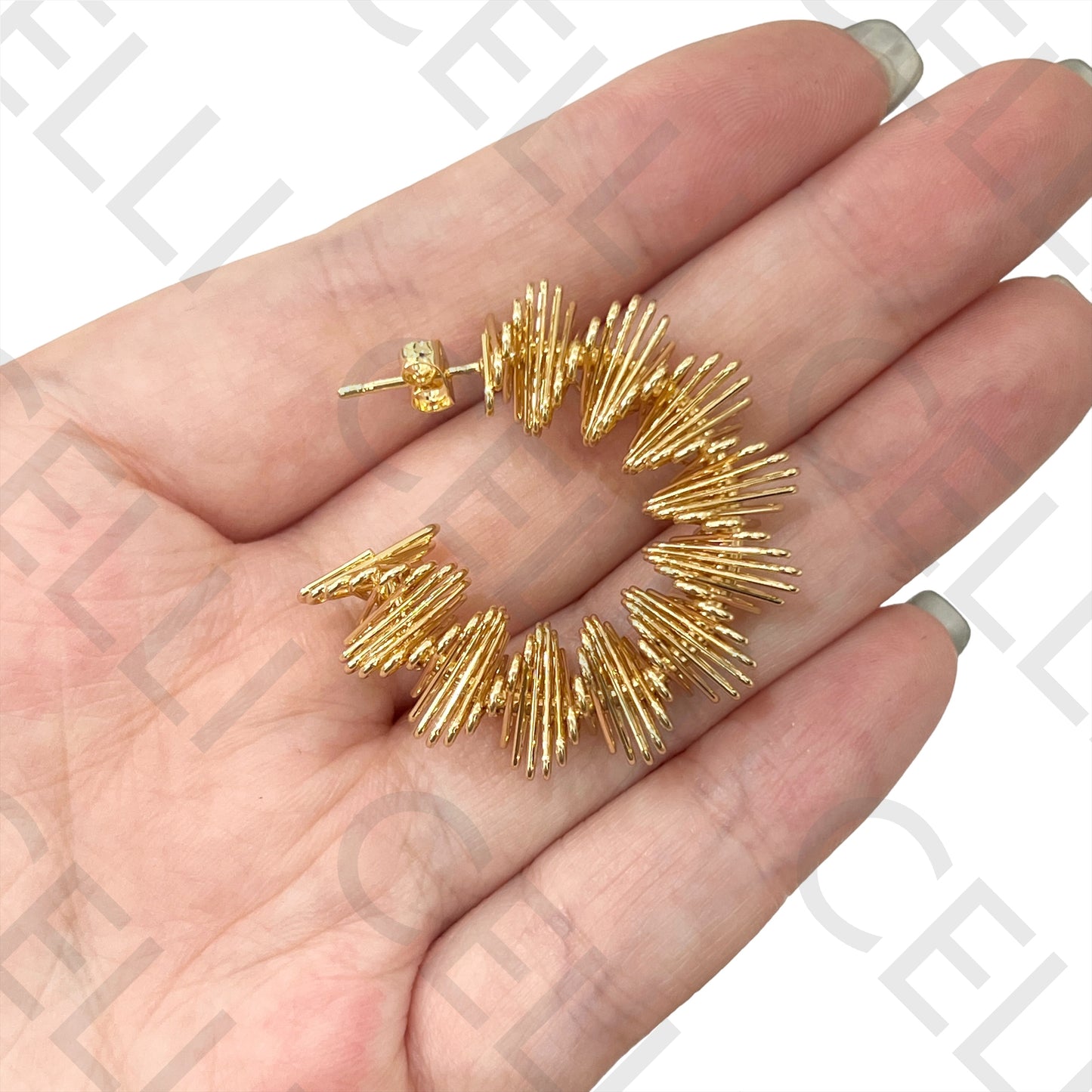 Steel Hoop Earring - wire