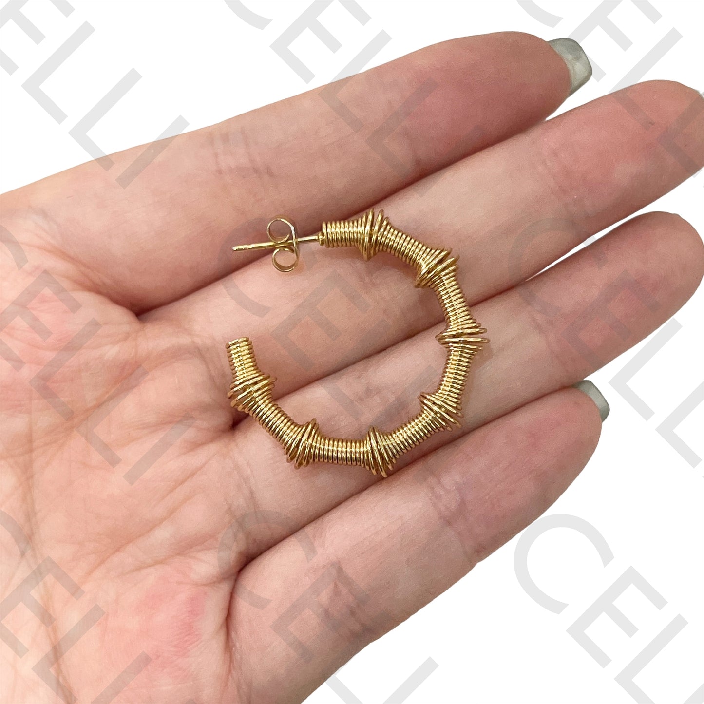 Steel Hoop Earring - wire