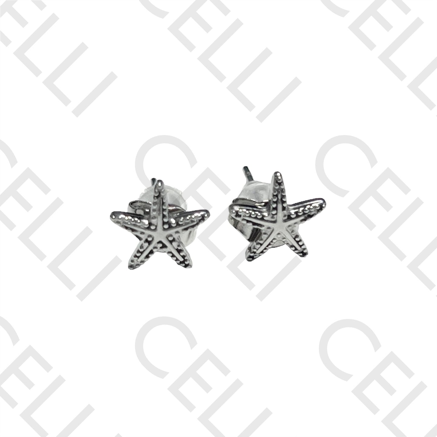 Pendiente Mini Acero - estrella de mar