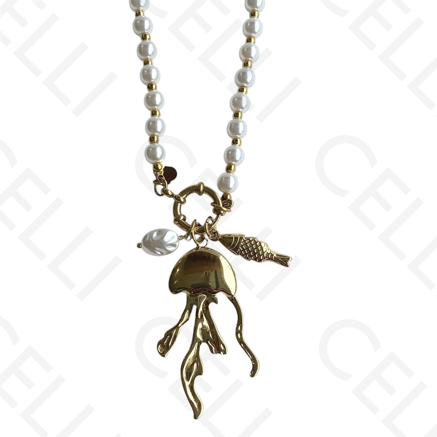 Colar de aço - jellyfish