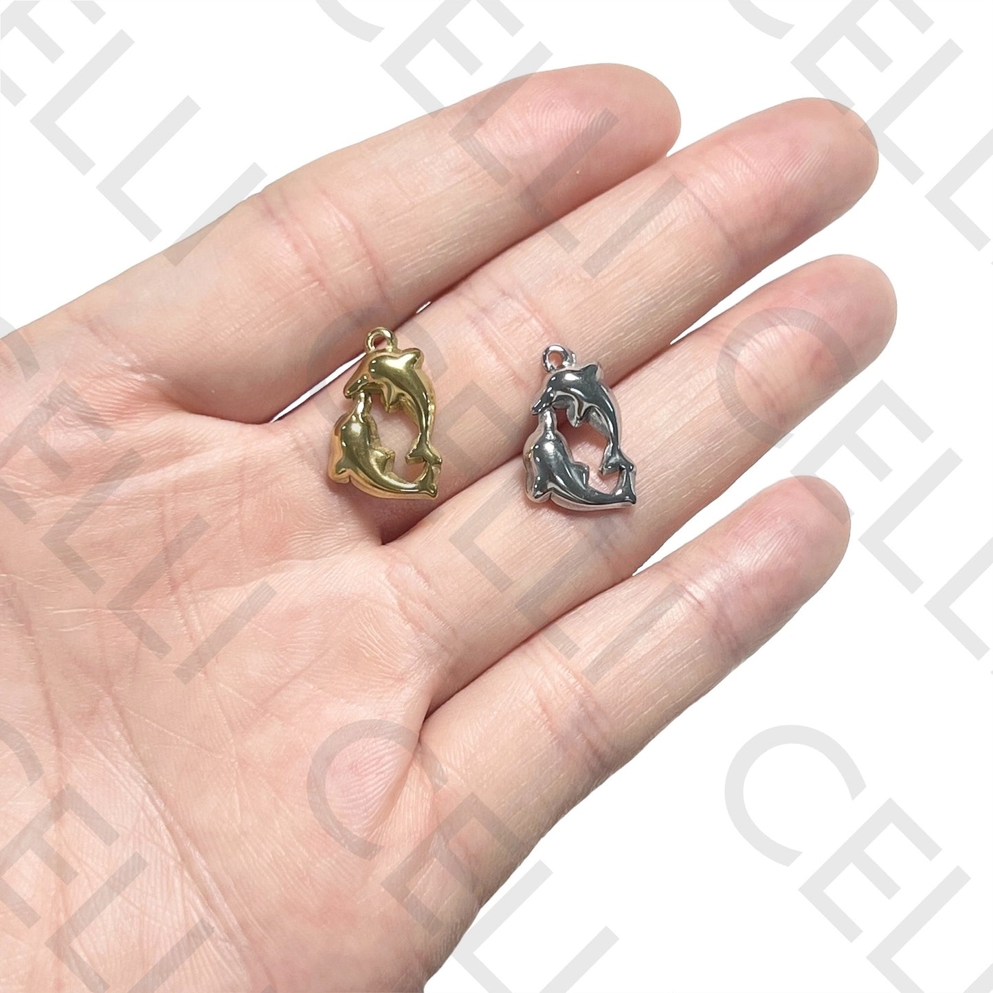 Medalha de Aço - dois golfinhos