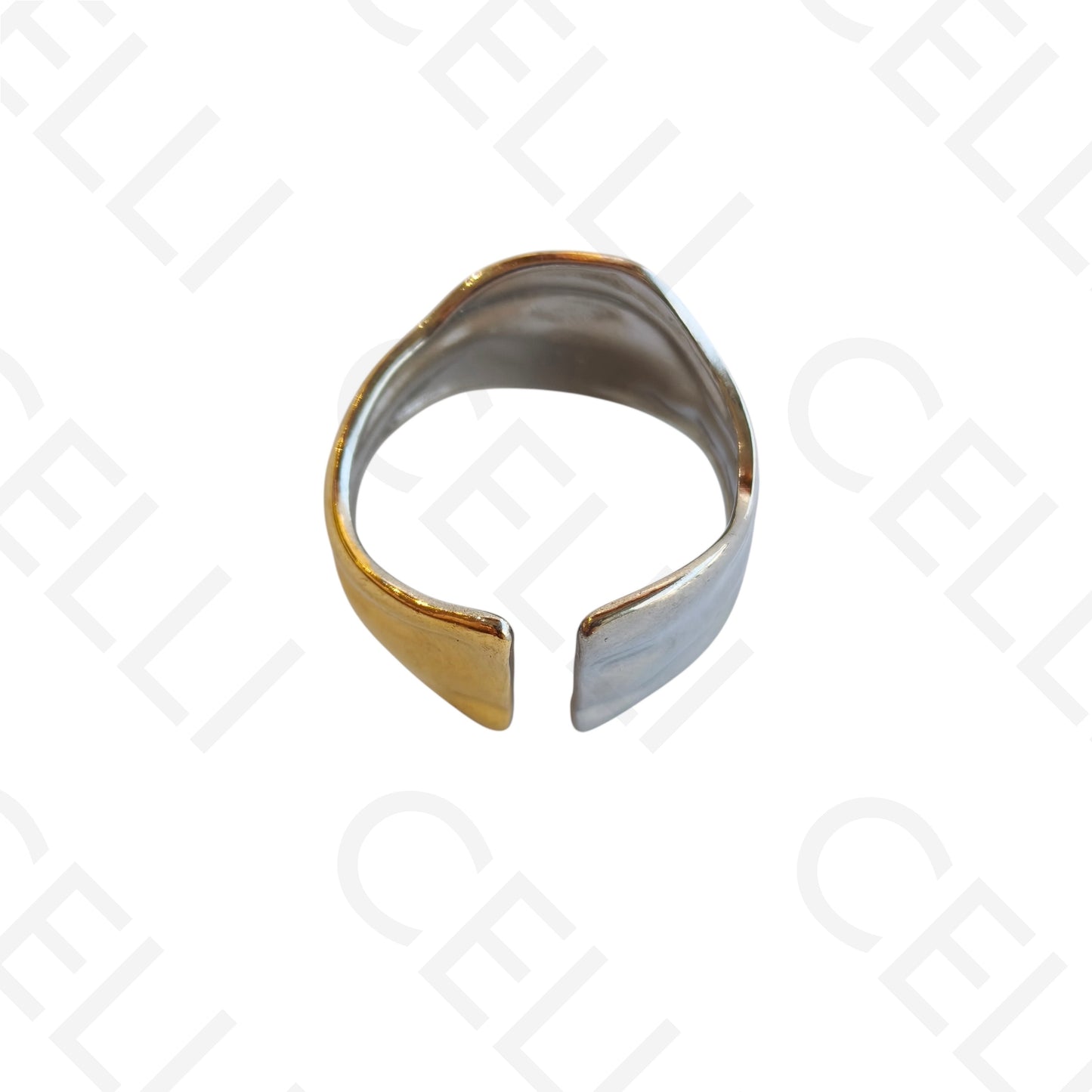 Adjustable Steel Ring - Bicolor