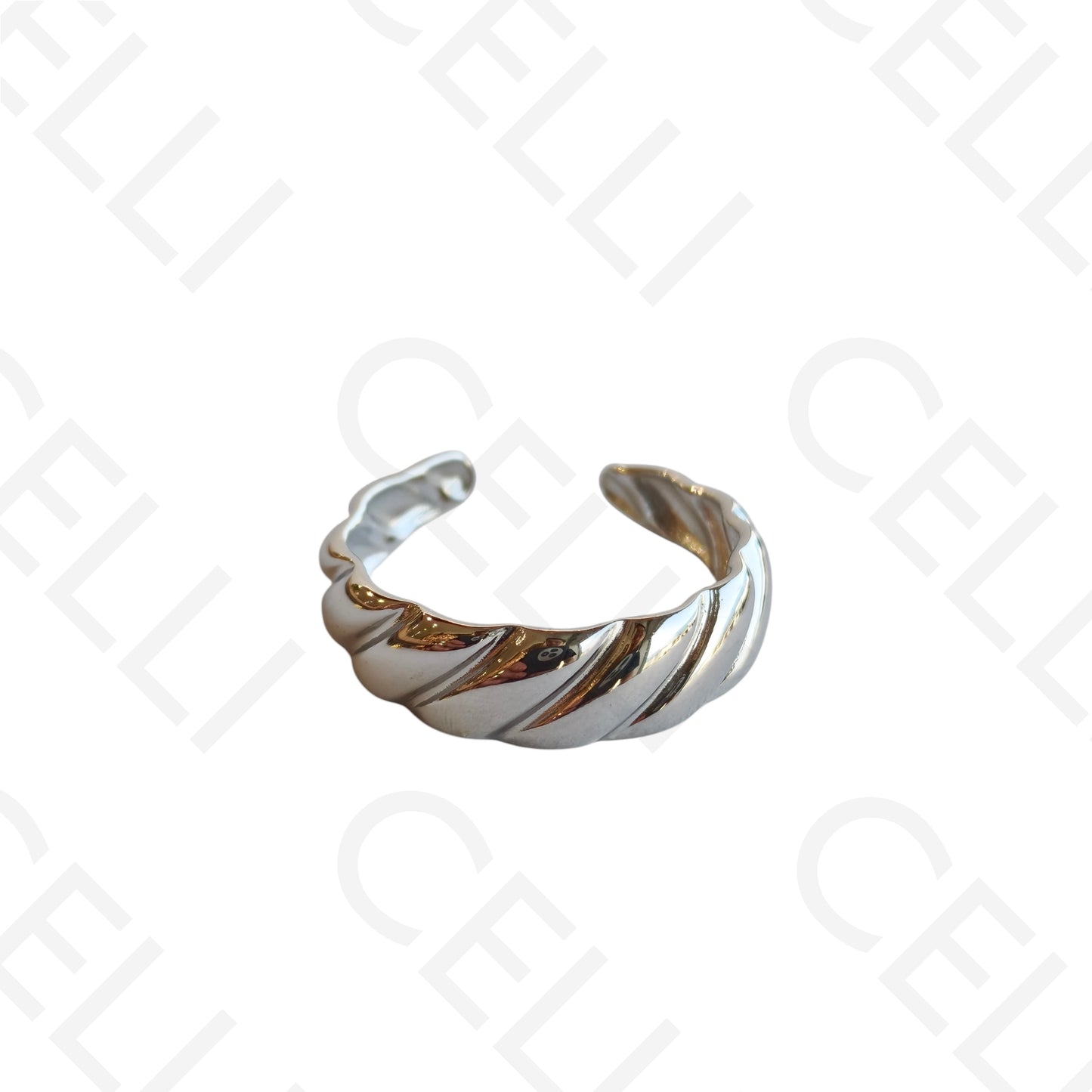 Adjustable Steel Ring - croissant