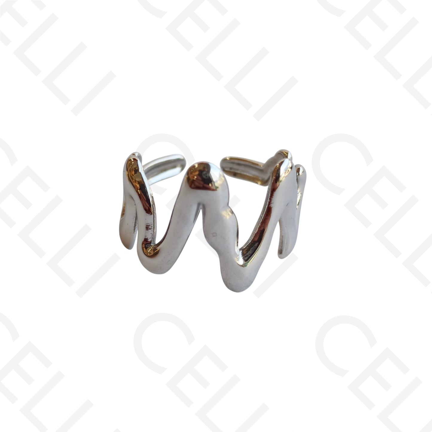 Anel de Aço Ajustável - zig-zag