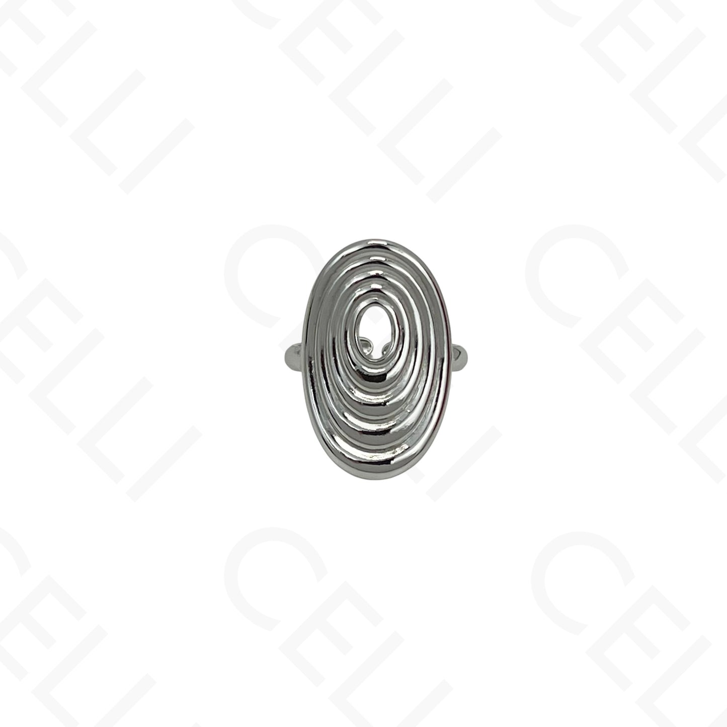 Anel de Aço Ajustável - oval