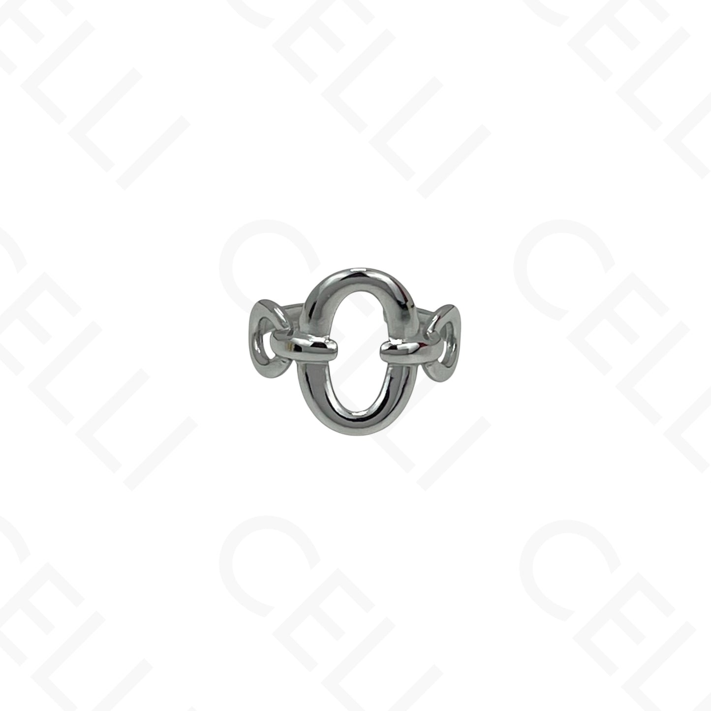 Anel de Aço Ajustável - oval