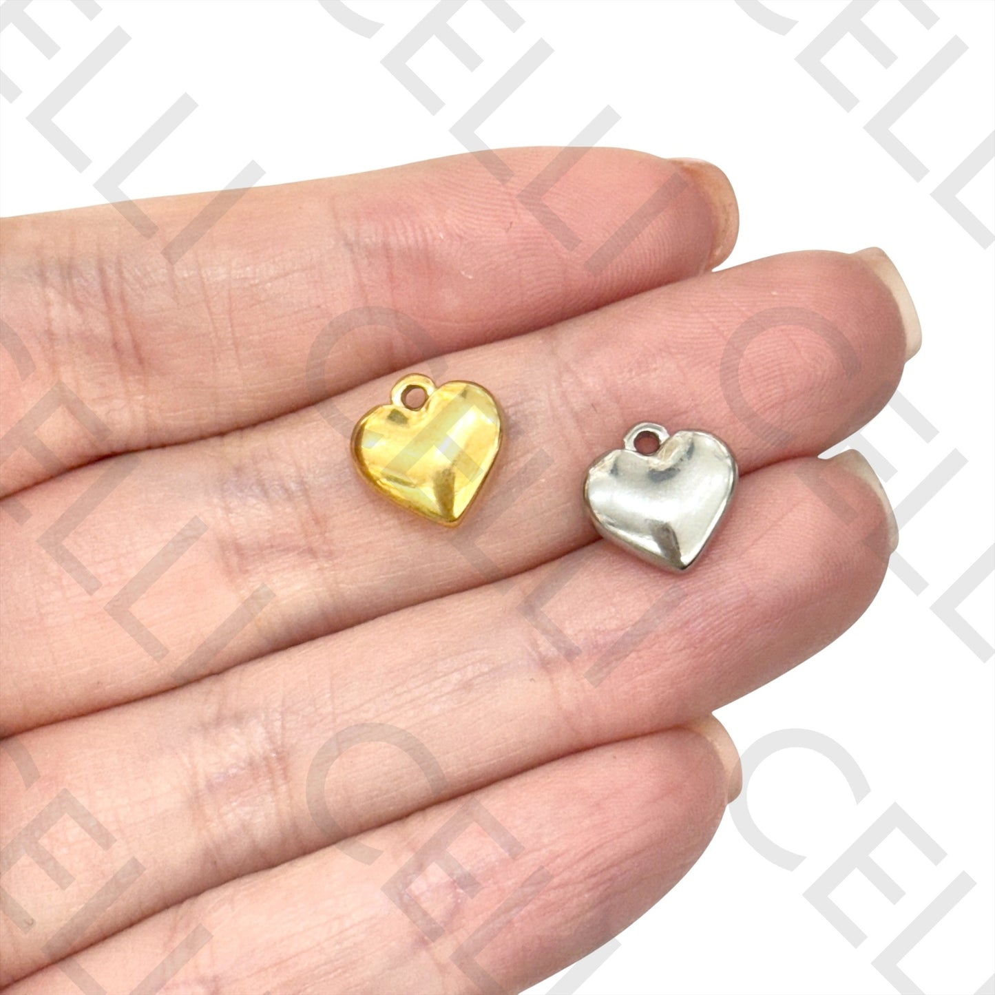 Medalha de Aço - coração (2 und.)