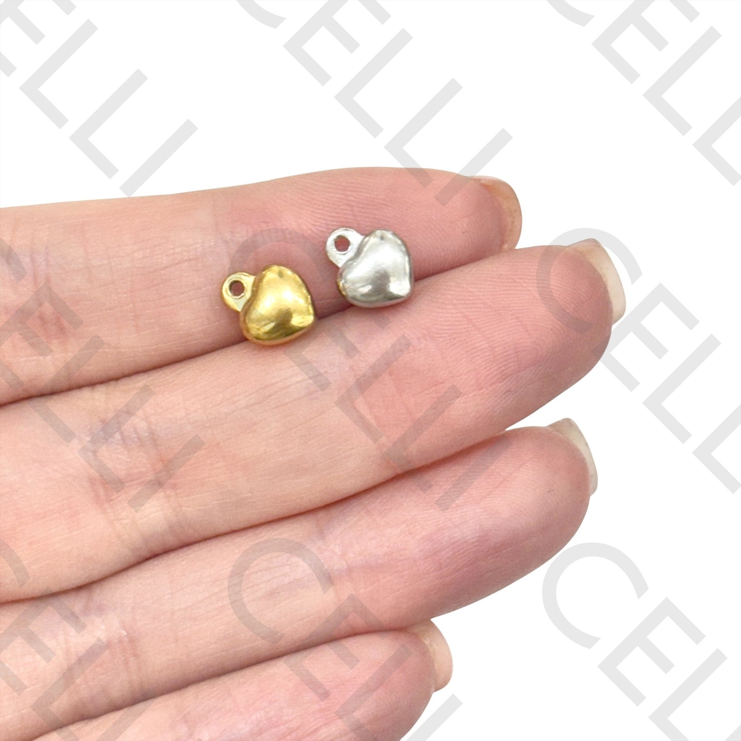 Medalha de Aço - coração (2 und.)