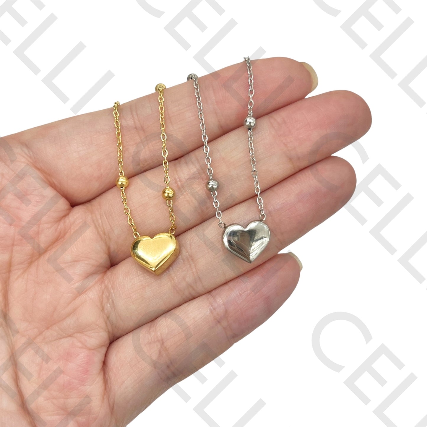 Steel Necklace - Heart