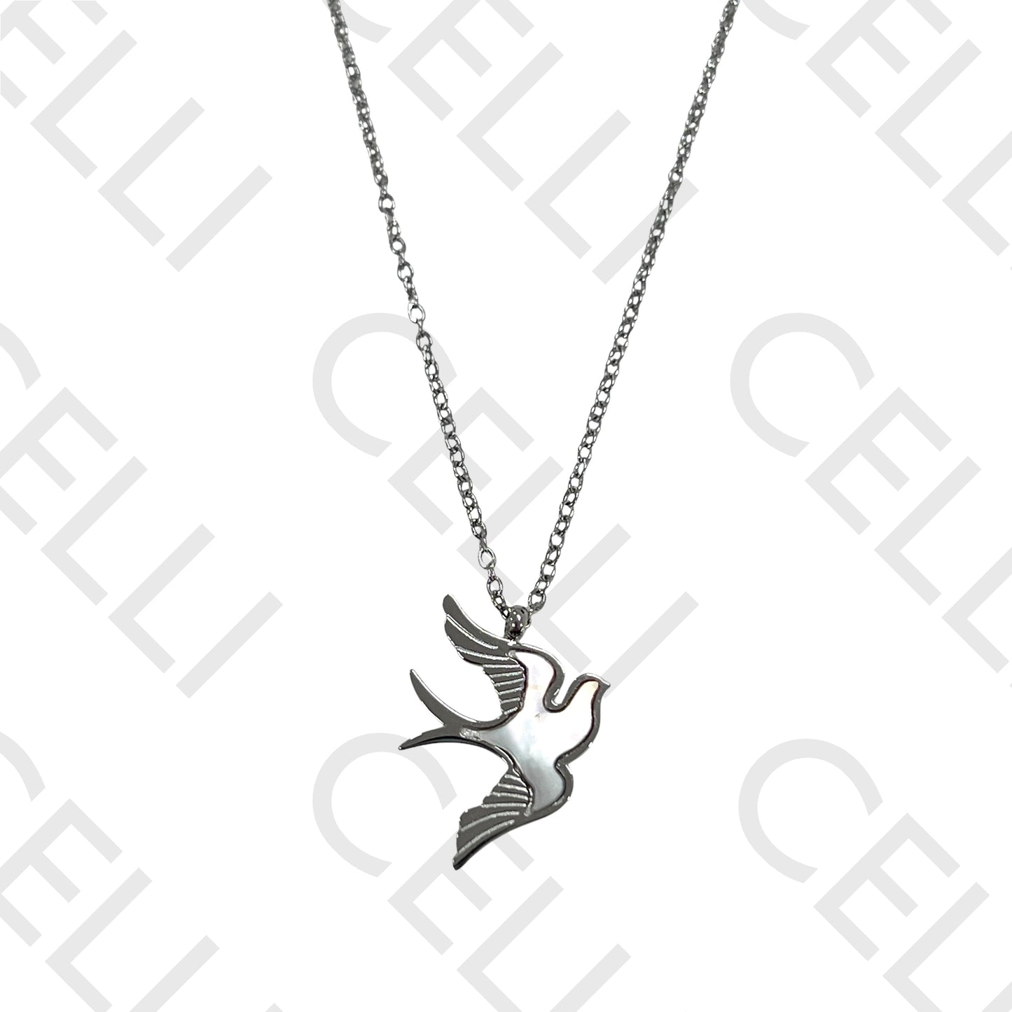 Steel Necklace/Earring - Bird