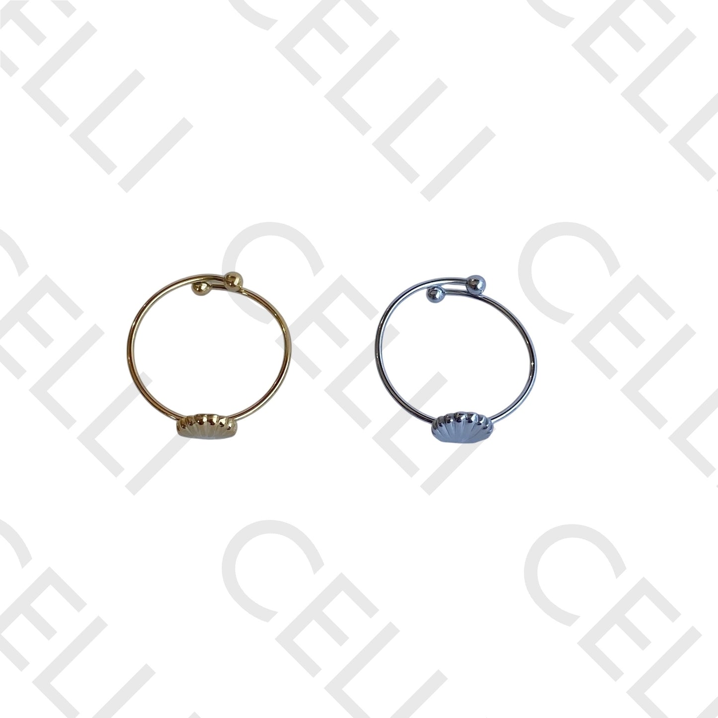 Anel de Aço - concha lisa