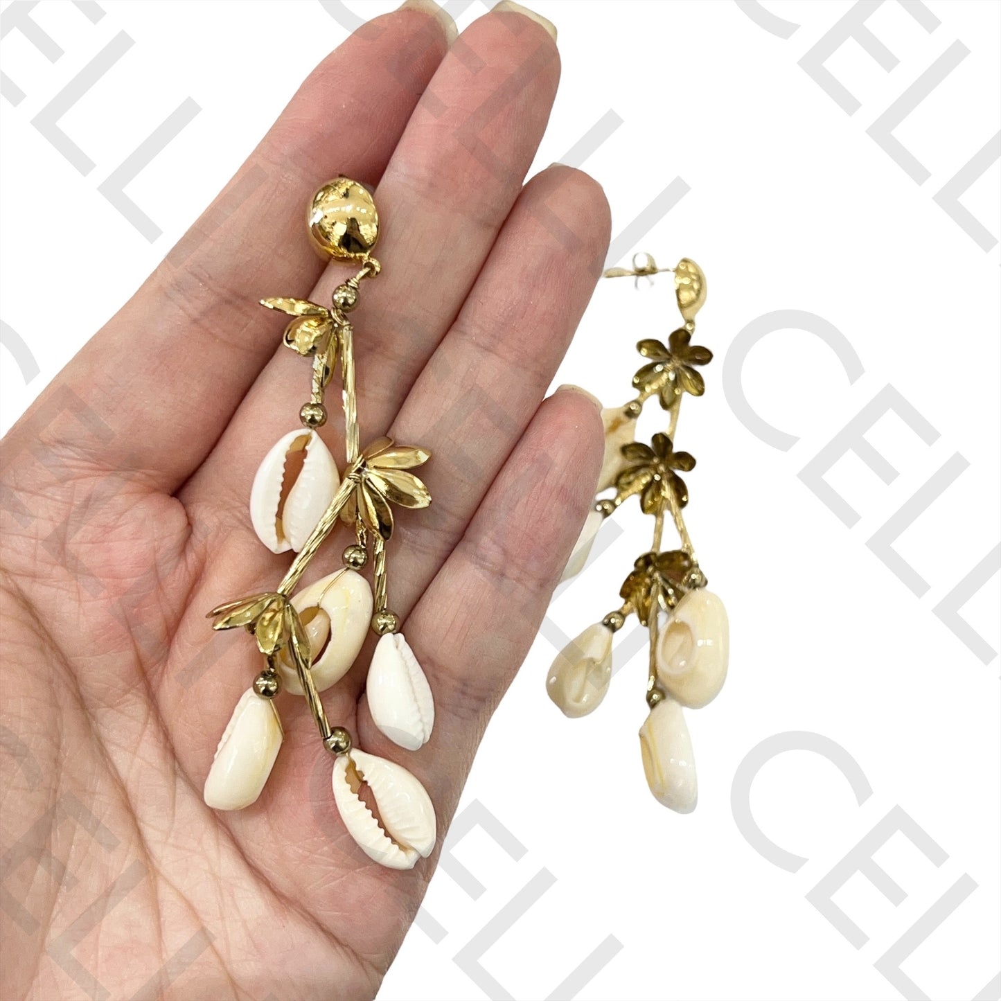 不锈钢耳环 - 海螺