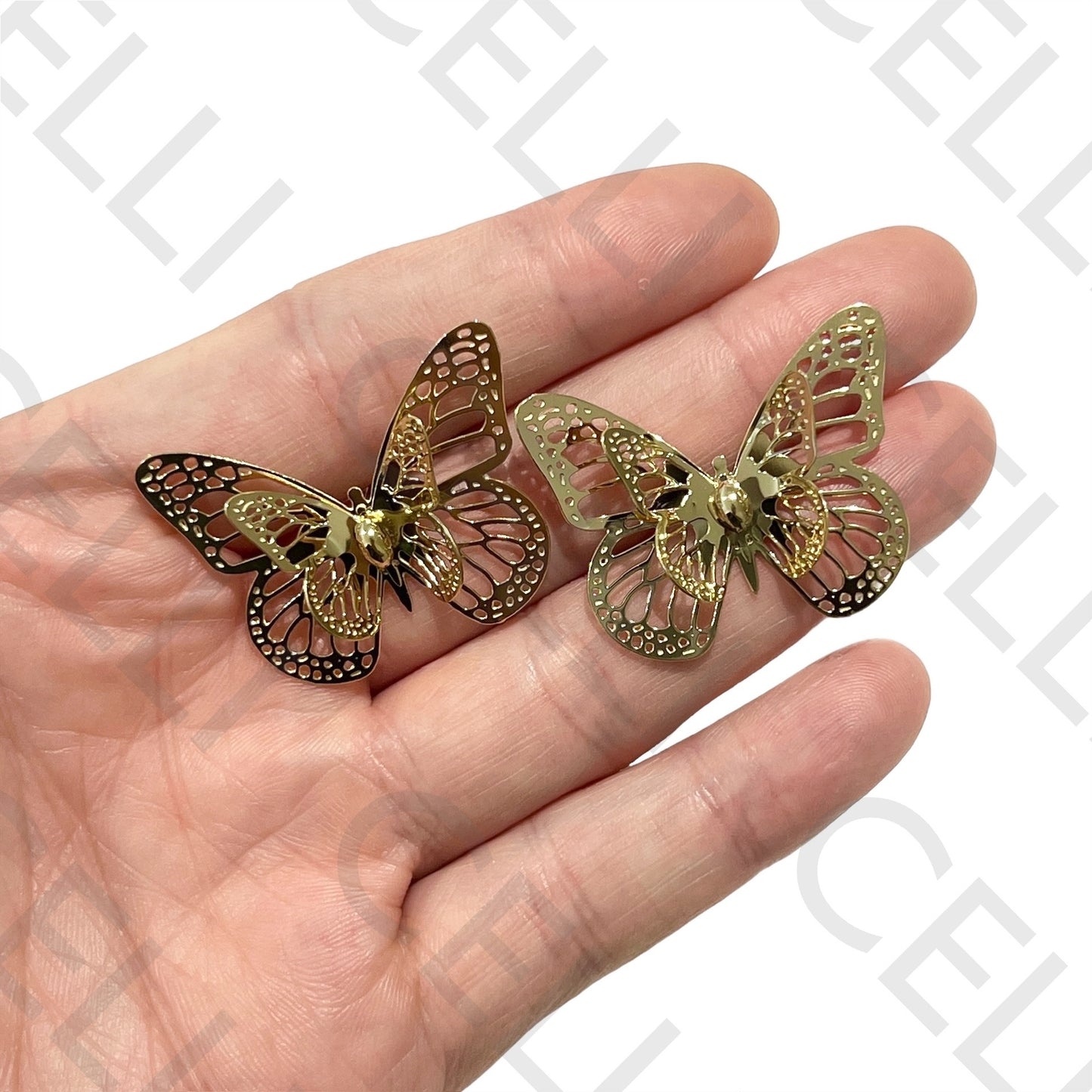 Steel Earring - butterfly