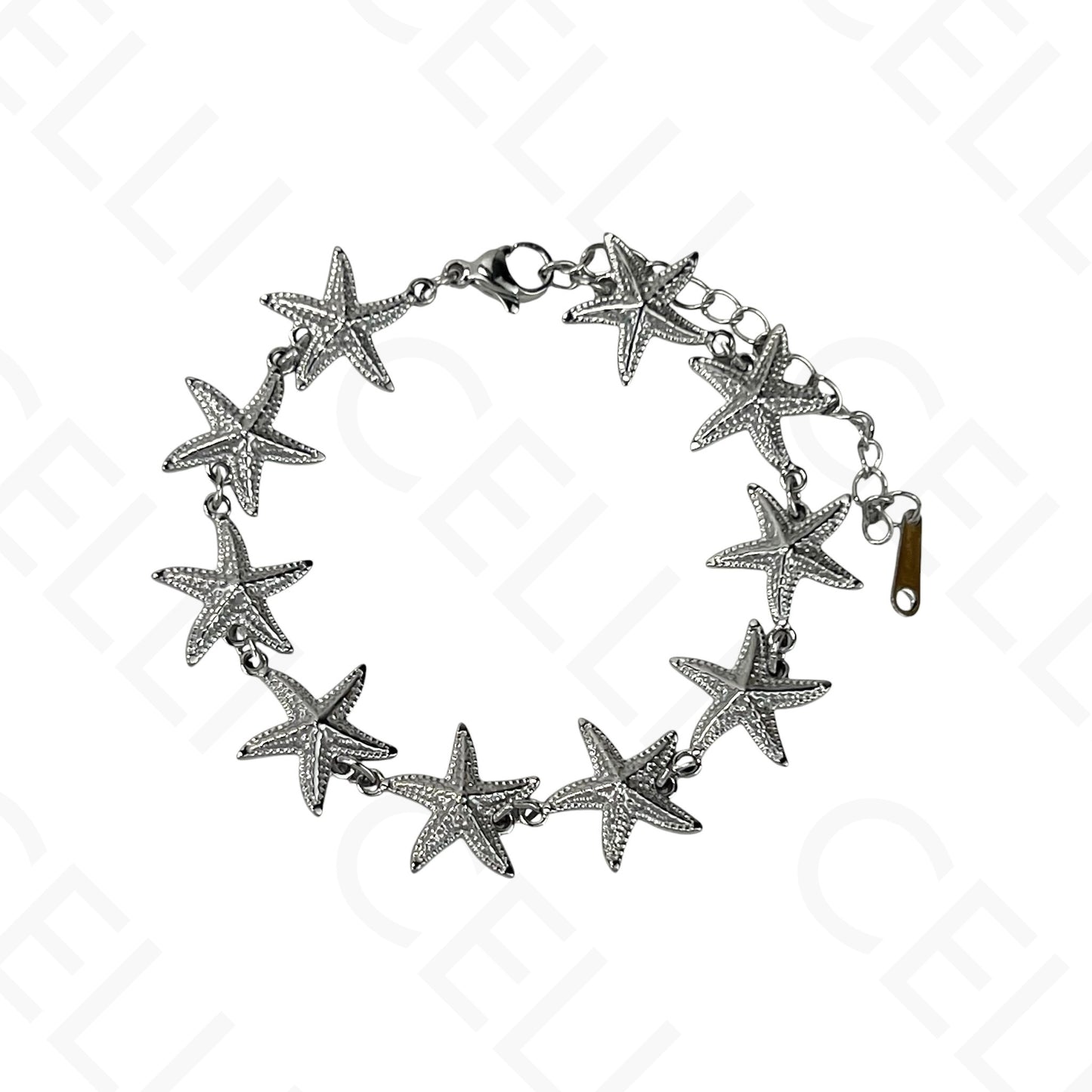 Steel necklace - 7 saint medals