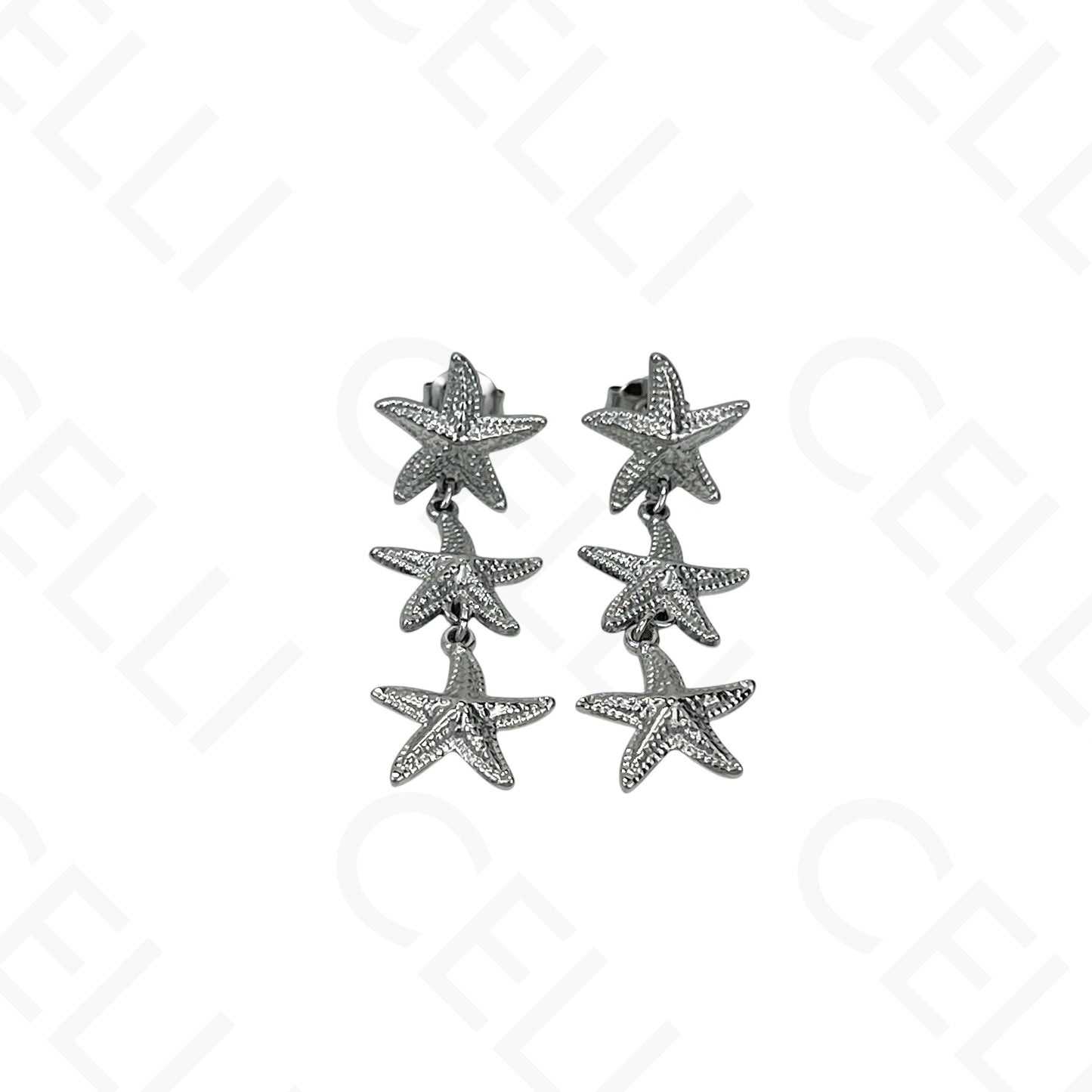 Brinco de aço - estrelas do mar
