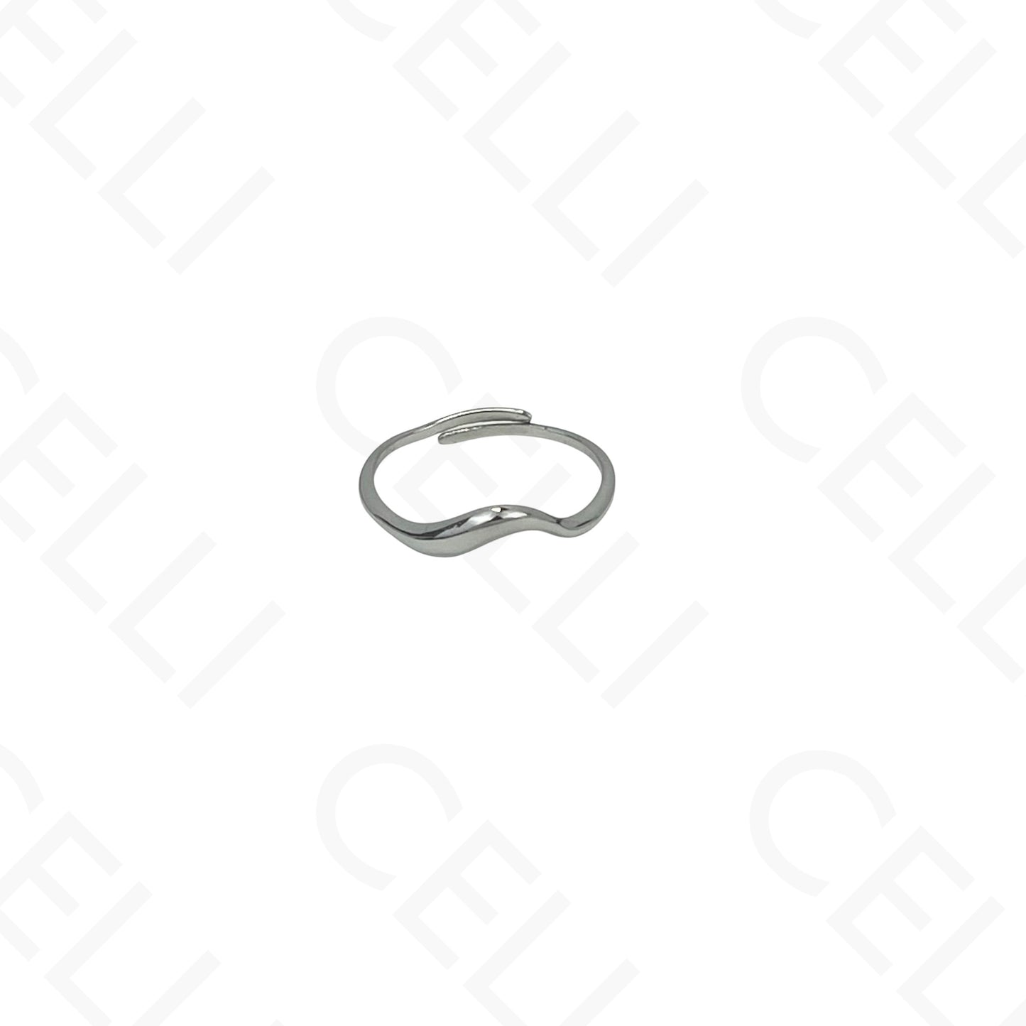 Adjustable Steel Ring - Wavy