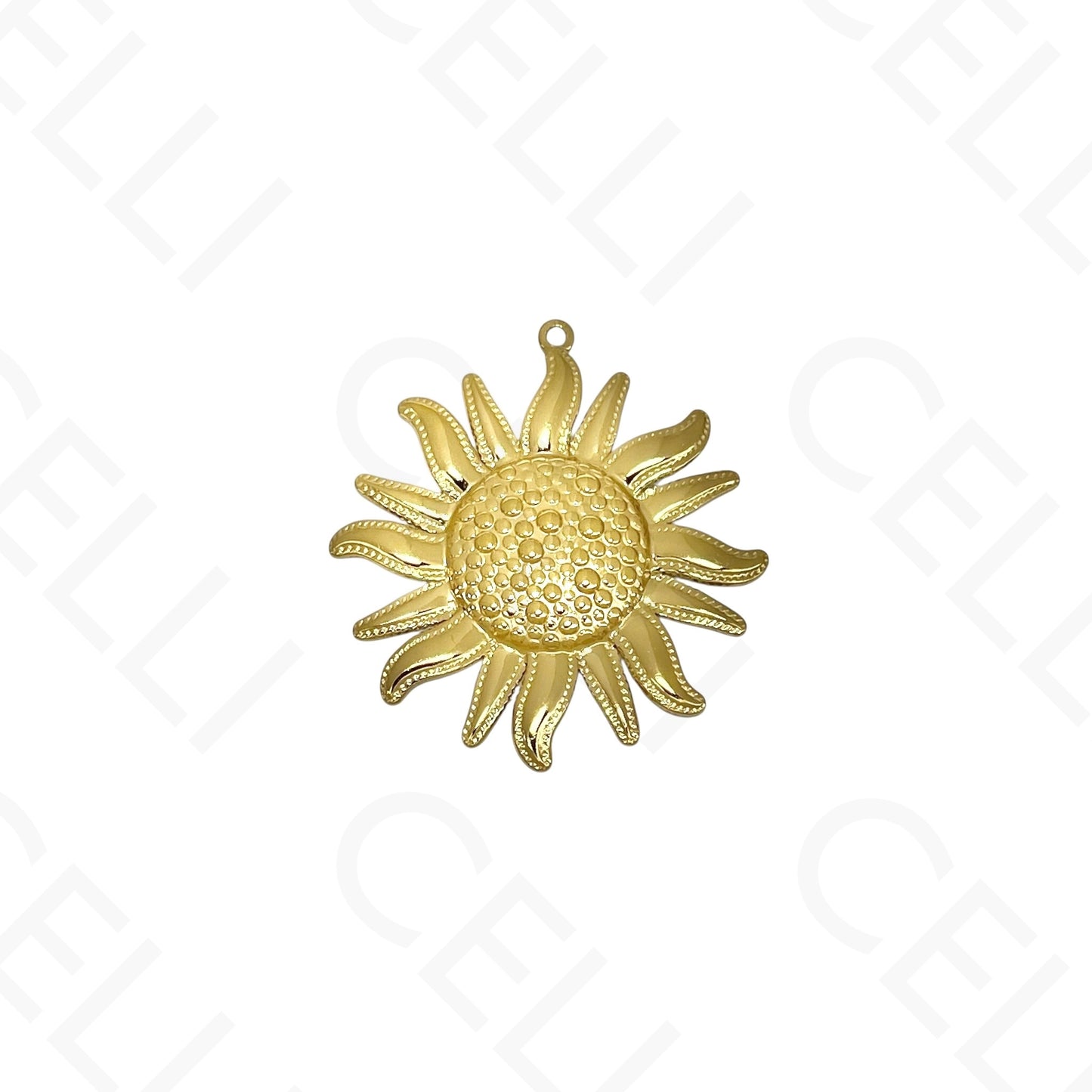 Medalla de Acero - flor girasol (1 und.)