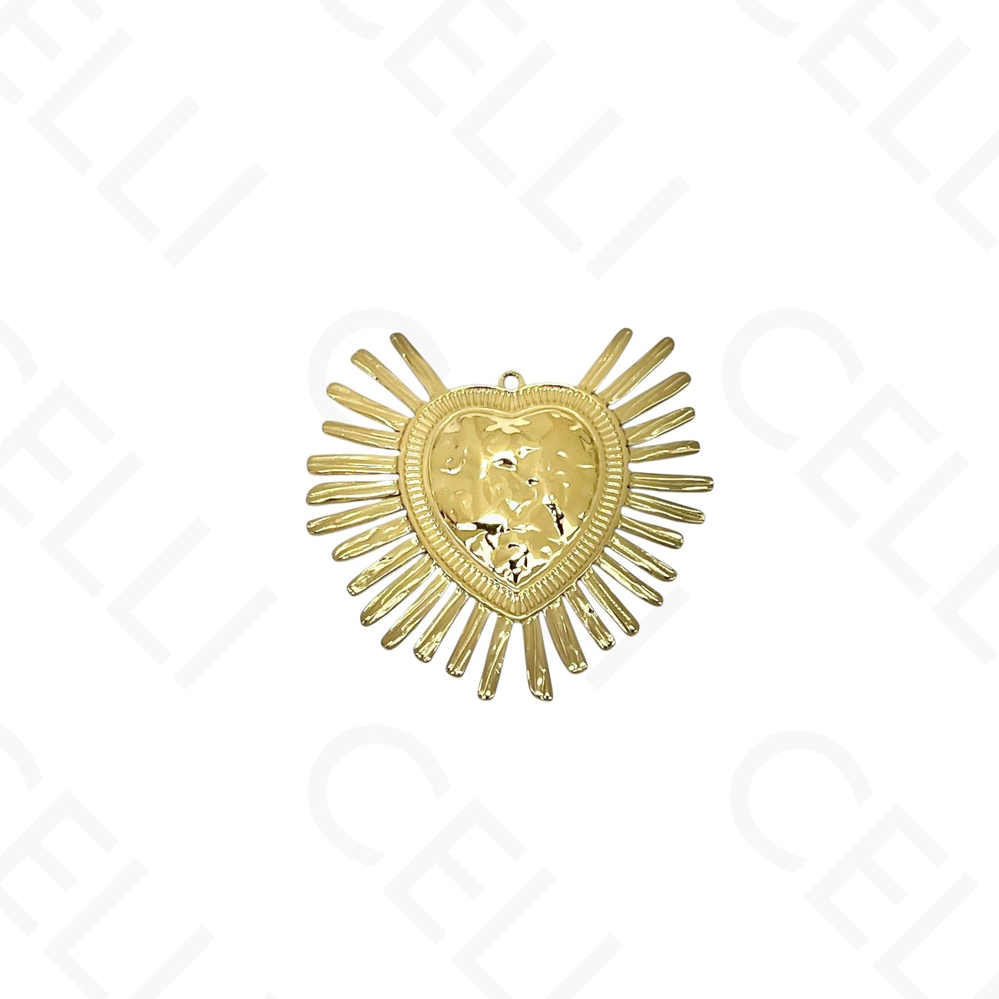 Medalla de Acero - corazón martillado (1 und.)