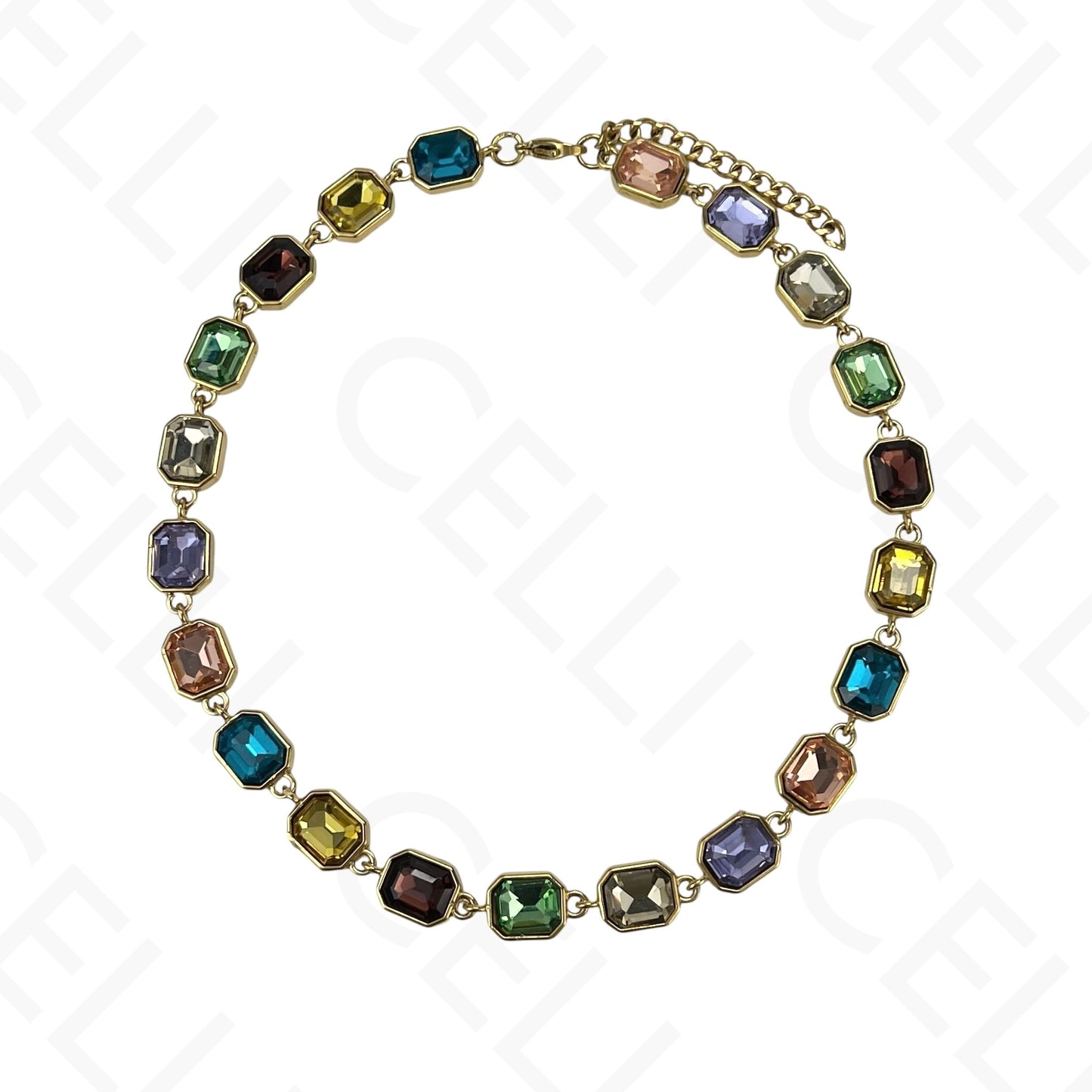 Steel Earring - oval with resin